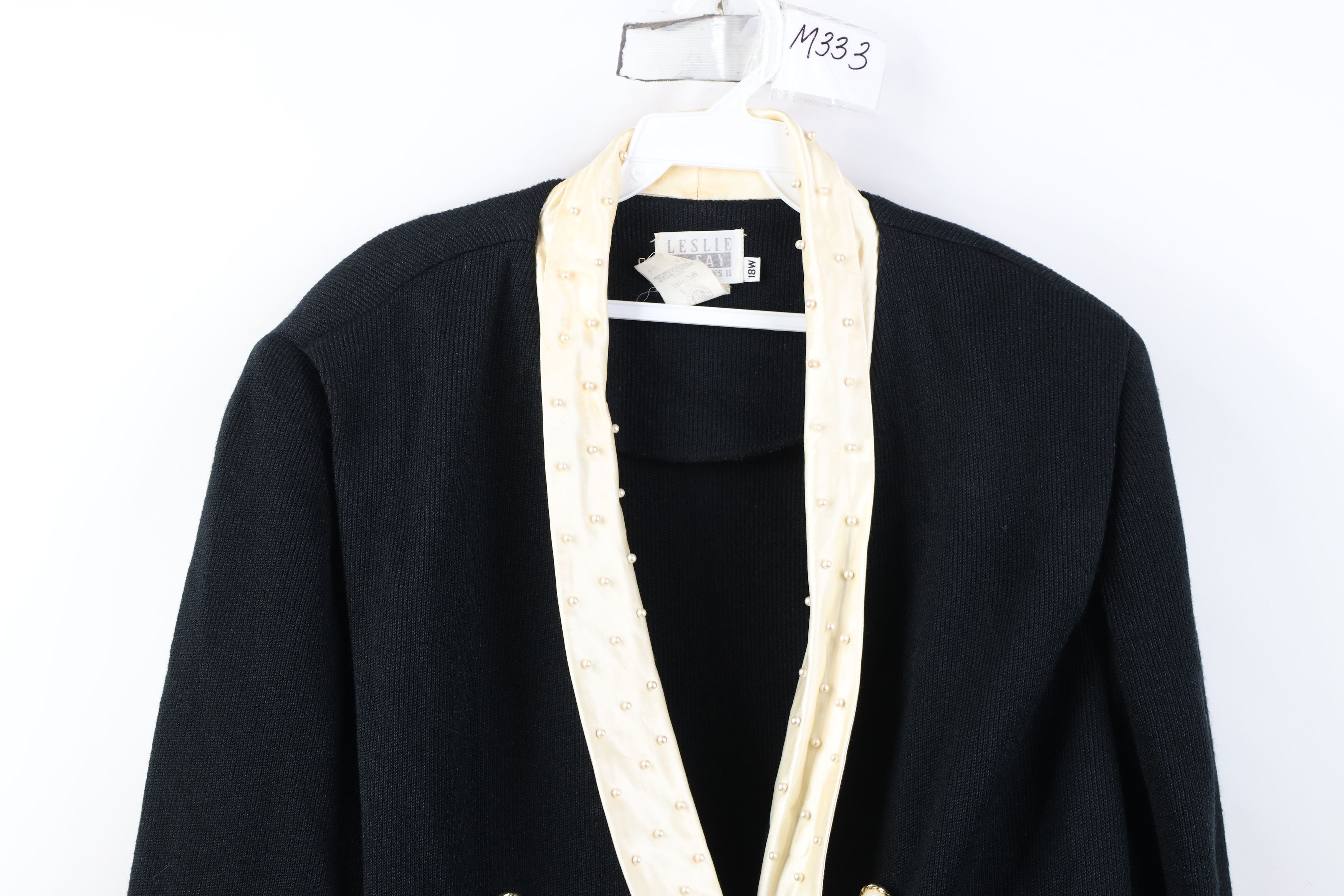 Vintage Vintage 80s 90s Double Breasted Sweater Blazer Jacket USA Size XXL / US 16-18 / IT 52-54 - 2 Thumbnail