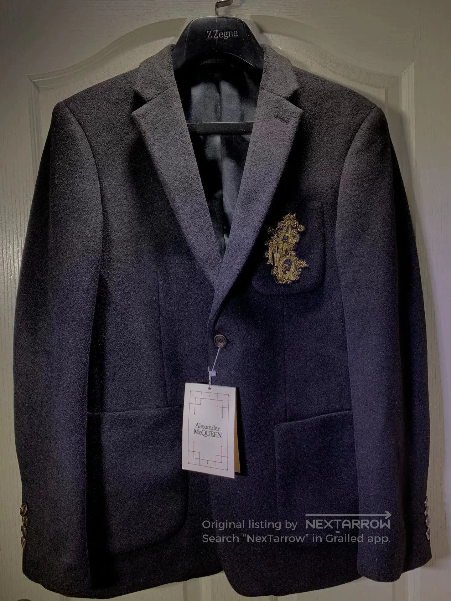 Alexander McQueen Alexander McQueen Men's Winter Wool Coat. Size US L / EU 52-54 / 3 - 1 Thumbnail