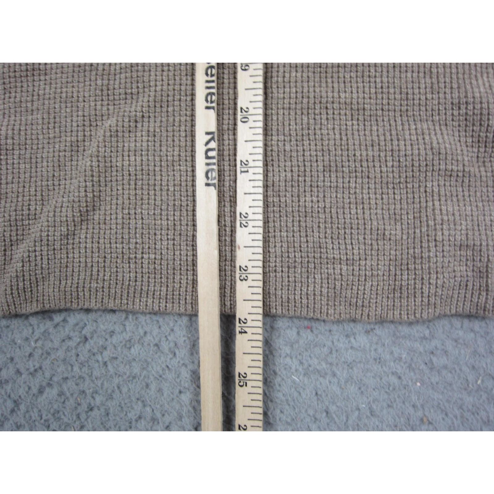 Madewell Madewell Sweater Womens Medium Brown Merino Wool Alpaca Crewneck Waffle Knit Size M / US 6-8 / IT 42-44 - 7 Thumbnail