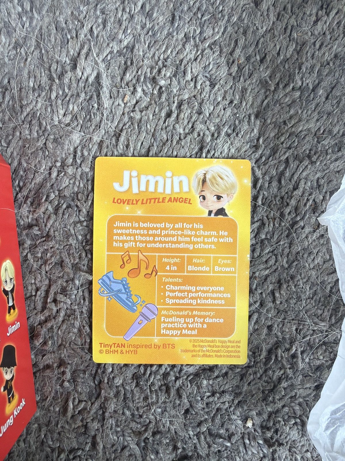 Hypebeast 2025 McDonald’s TinyTAN Jimin Figure Size ONE SIZE - 6 Thumbnail