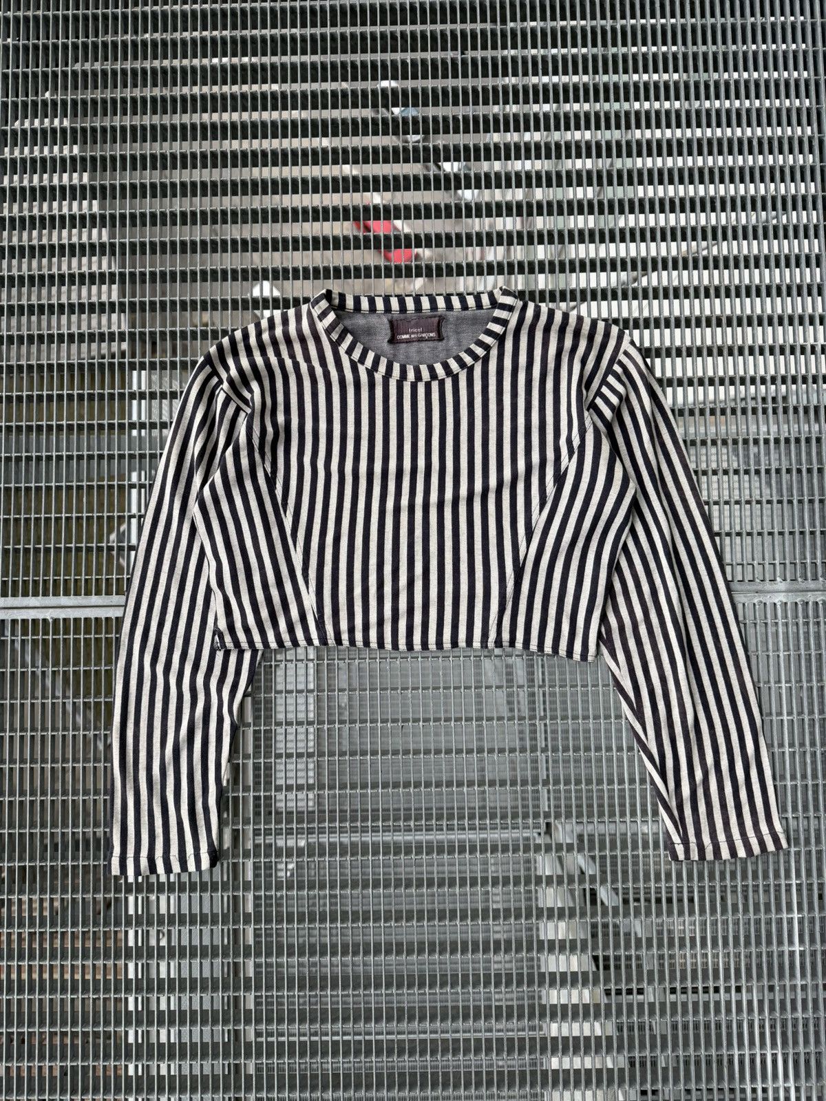 Tricot Comme des Garcons Rare Archive Vintage Comme Des Garsons Trikot Stripe Top Size M / US 6-8 / IT 42-44 - 1 Thumbnail