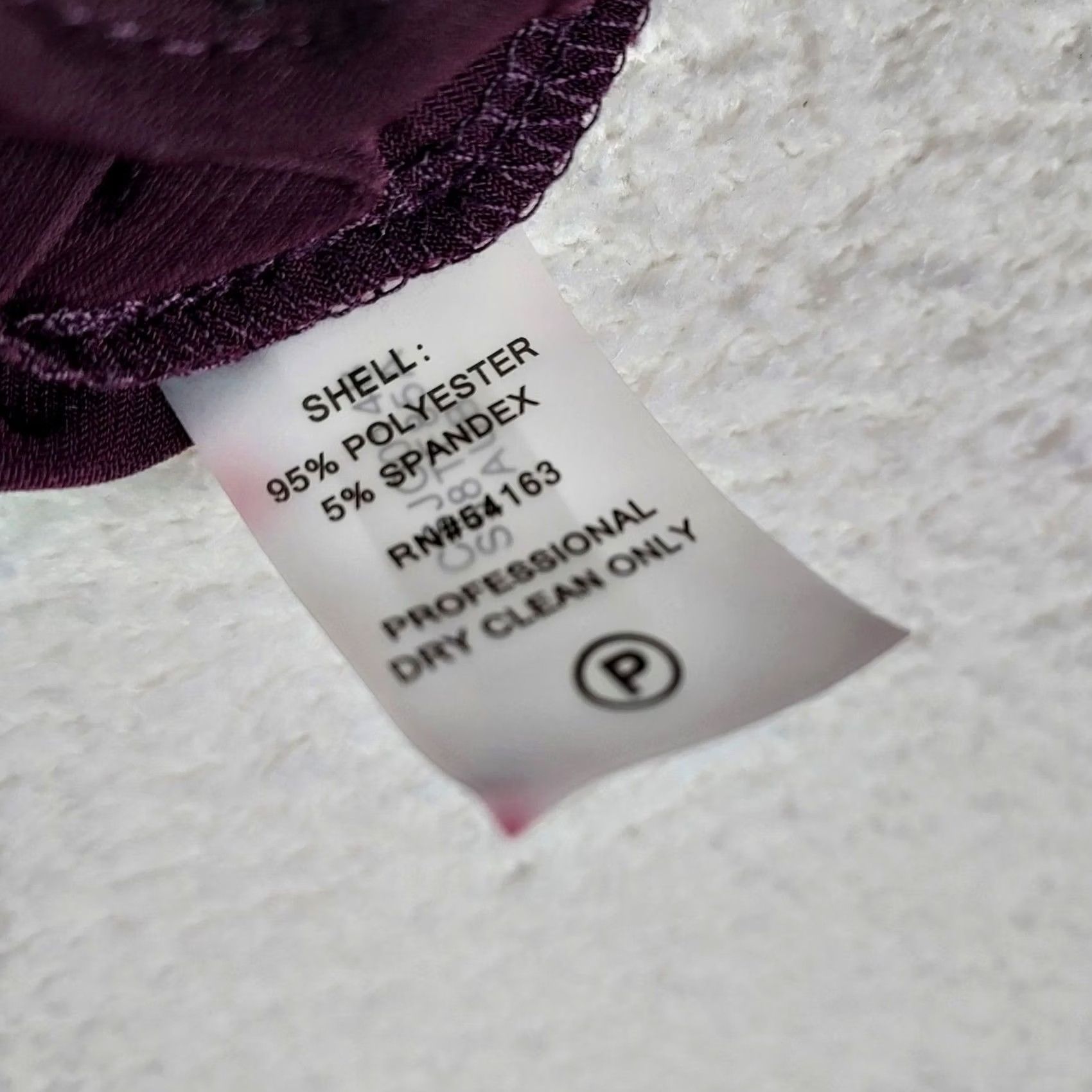 Calvin Klein Calvin Klein Womens Blouse Short Sleeve Knit Top Studded Plum Burgundy Collection Regular L Womens Size L / US 10 / IT 46 - 7 Thumbnail