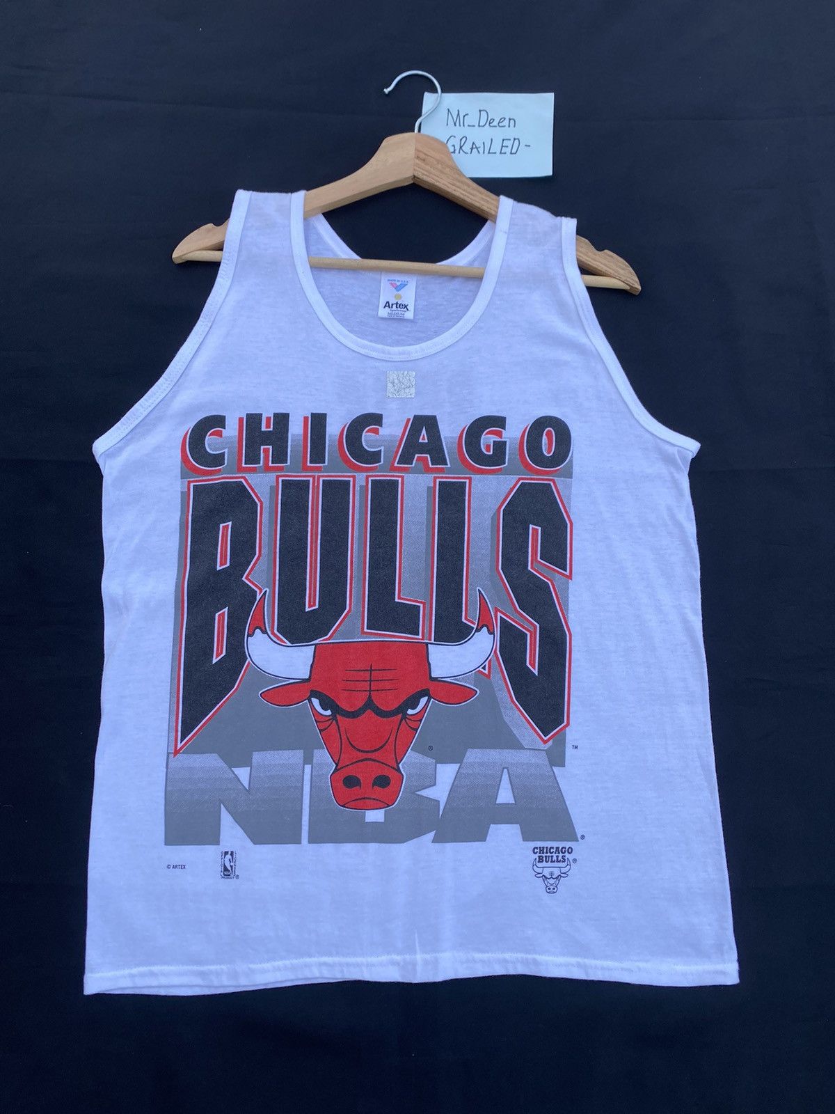 NBA Rare Vintage Chicago Bulls NBA Sleeveless Tee/Singlet Size US M / EU 48-50 / 2 - 1 Thumbnail