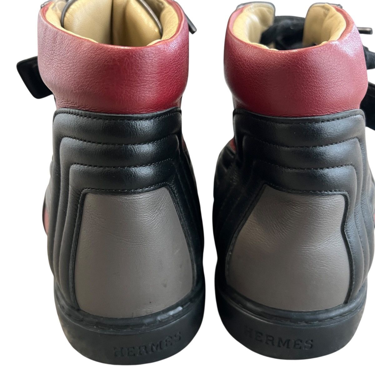 Hermes HERMES Multi-Color High-Top Smooth Leather Sneakers Size US 8 / EU 41 - 5 Thumbnail