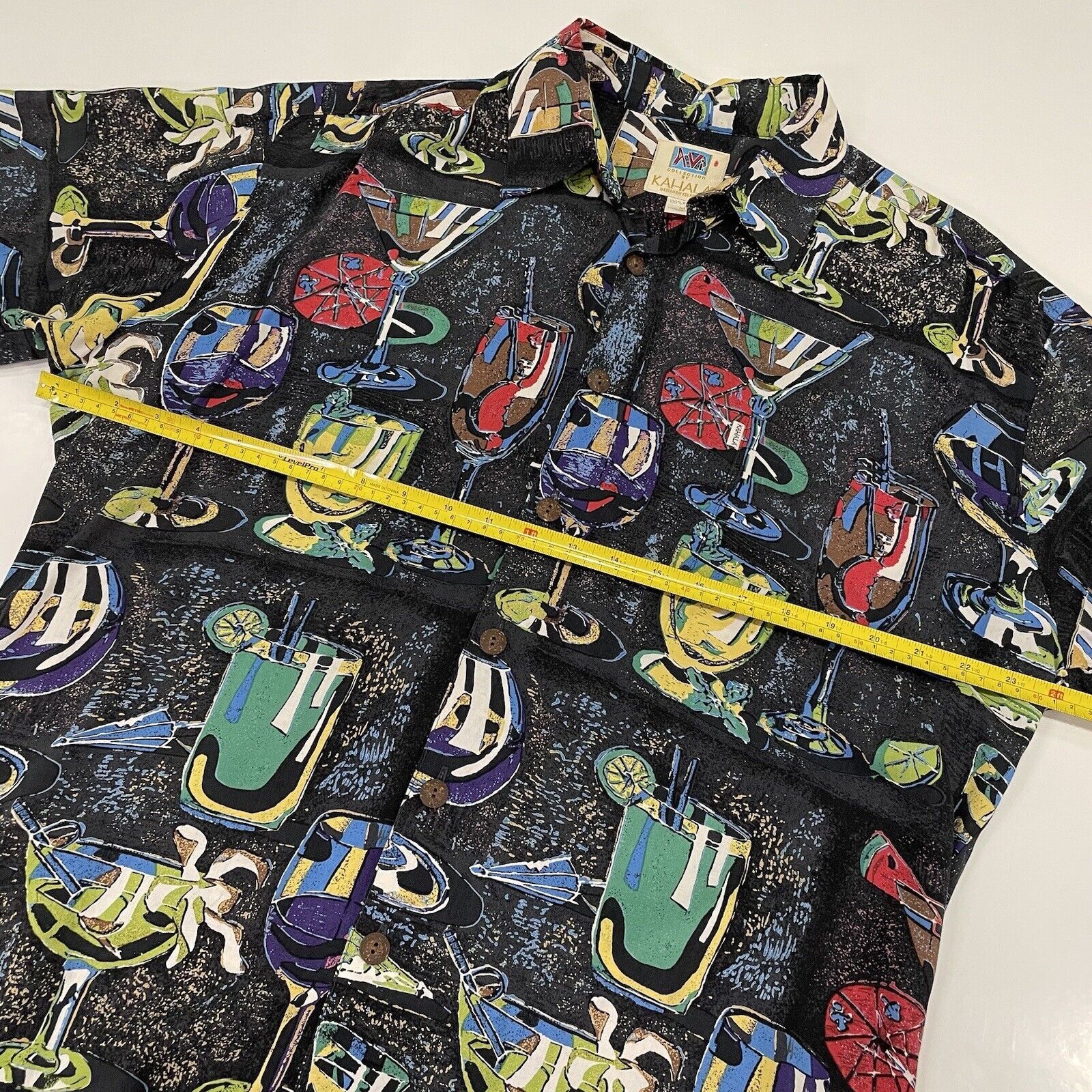 Duke Kahanamoku Kahala Avi Men’s Shirt Black Cocktail Bar Drinks Hawaiian M Size US M / EU 48-50 / 2 - 5 Thumbnail