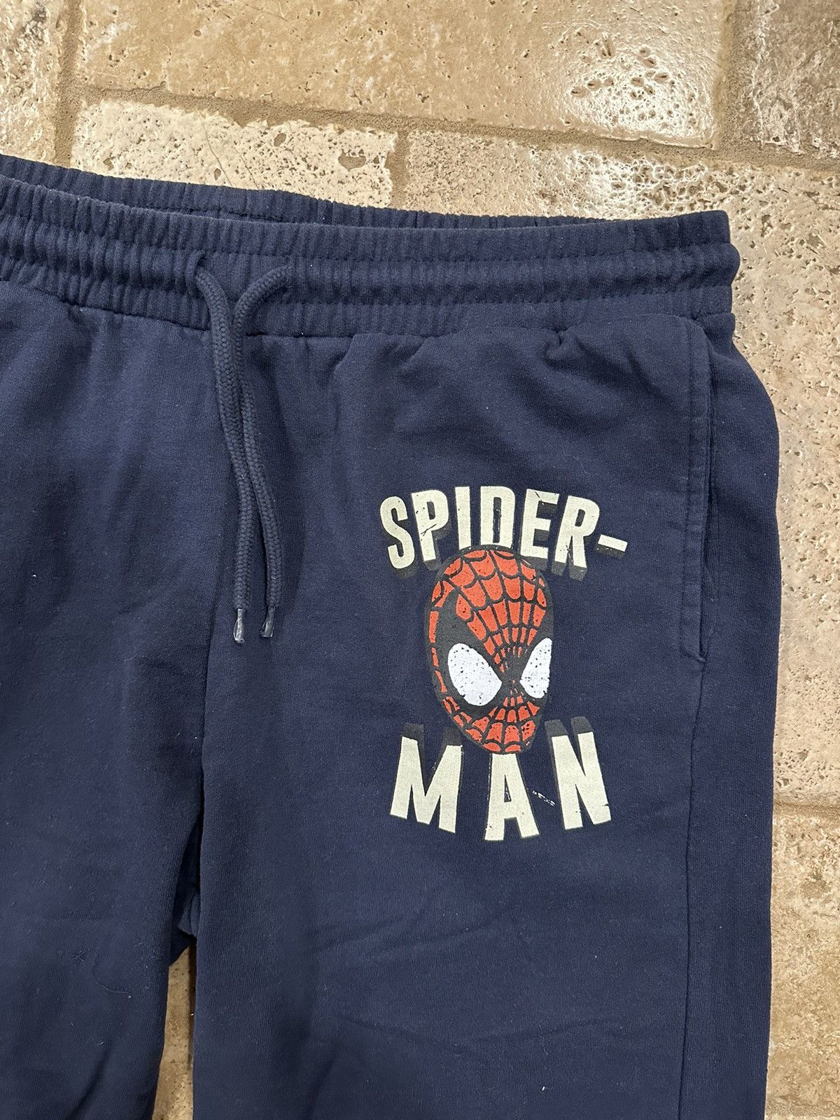 Marvel Comics × Universal Studios × Vintage Vintage Marvel Spiderman Web Navy Sweatpant Joggers Size US 34 / EU 50 - 4 Thumbnail