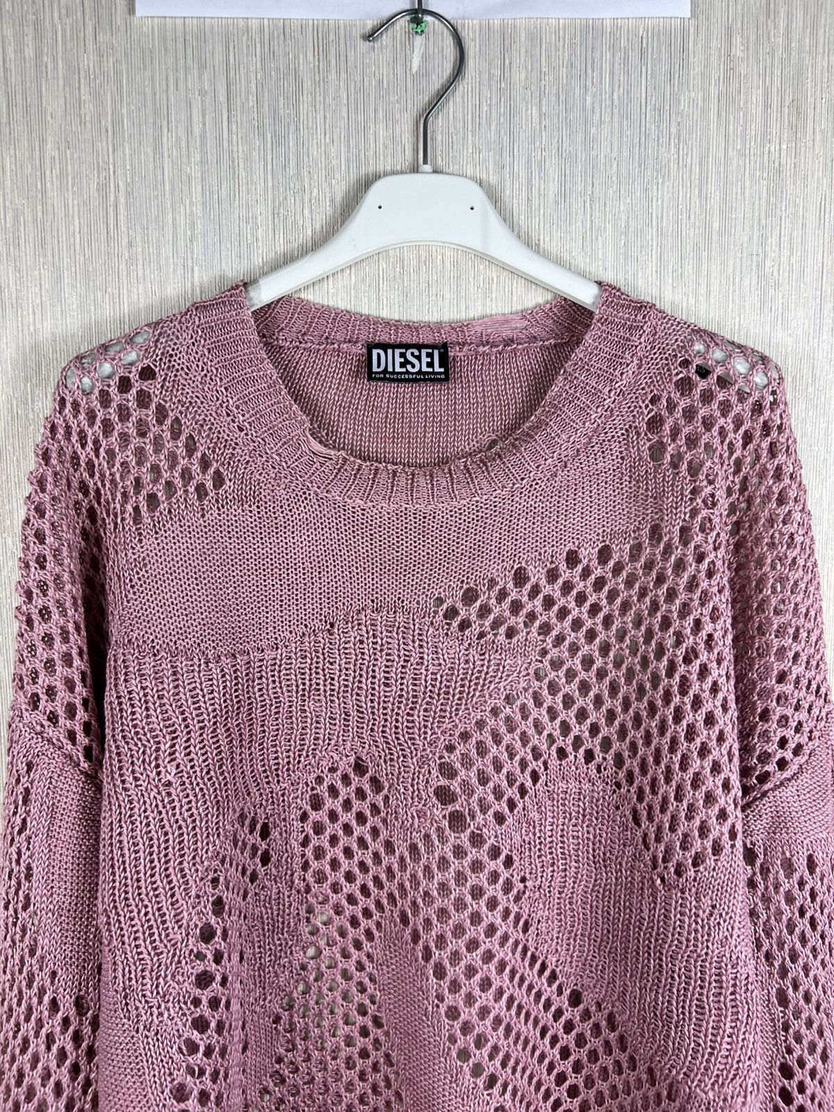 Diesel Diesel distressed open knit thrashed sweater oversize spider Size XS / US 0-2 / IT 36-38 - 5 Thumbnail