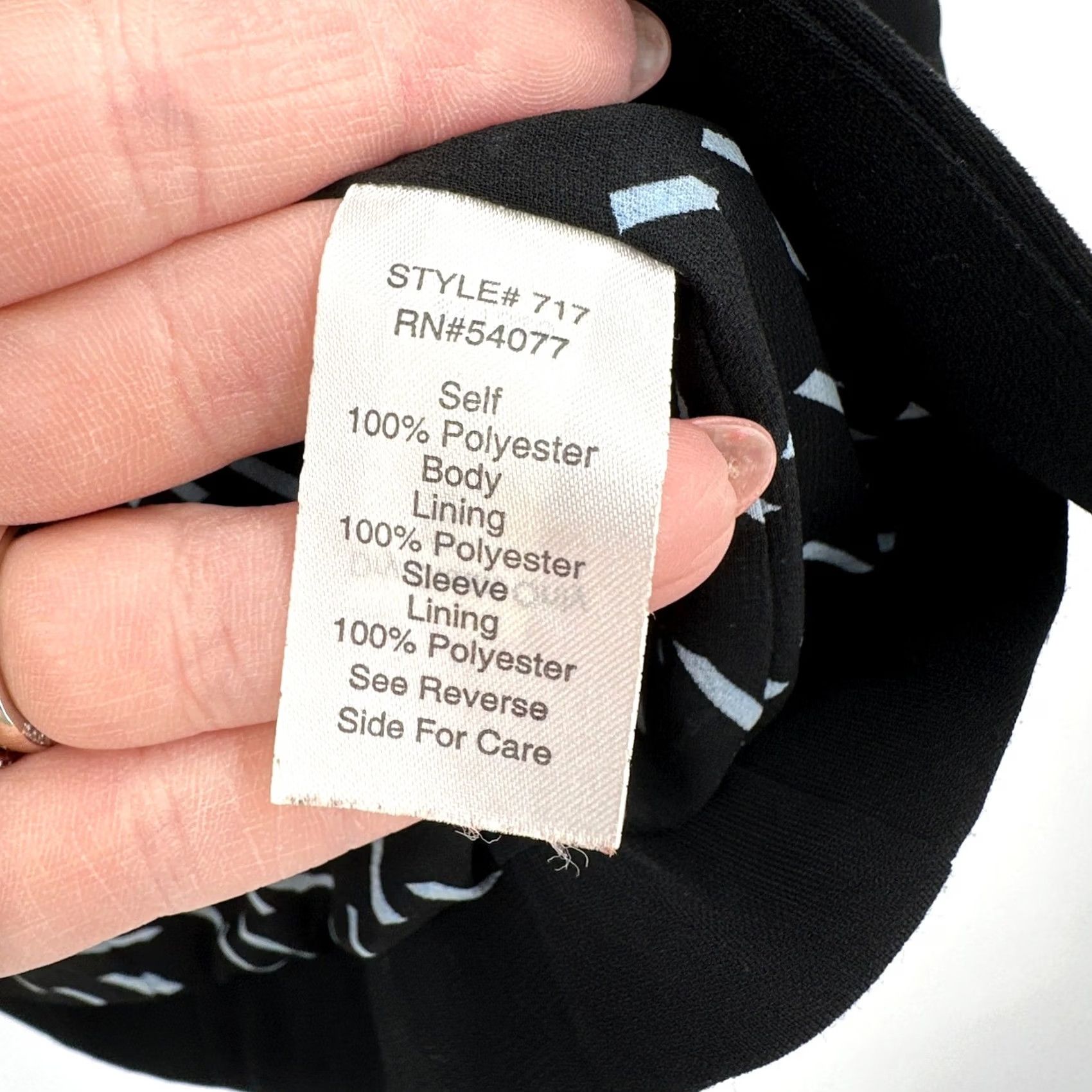 Vintage Cabi 717 Black Single Button Blazer Jacket Womens 6 Career Workwear Dressy Blazer Size M / US 6-8 / IT 42-44 - 4 Thumbnail