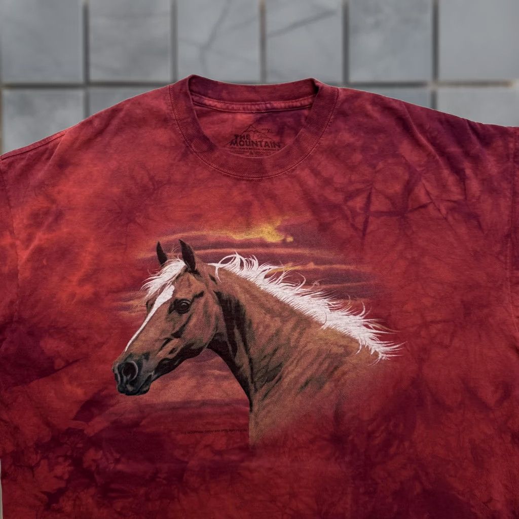 The Mountain Unicorn White Horse Step Brothers Tee | Grailed