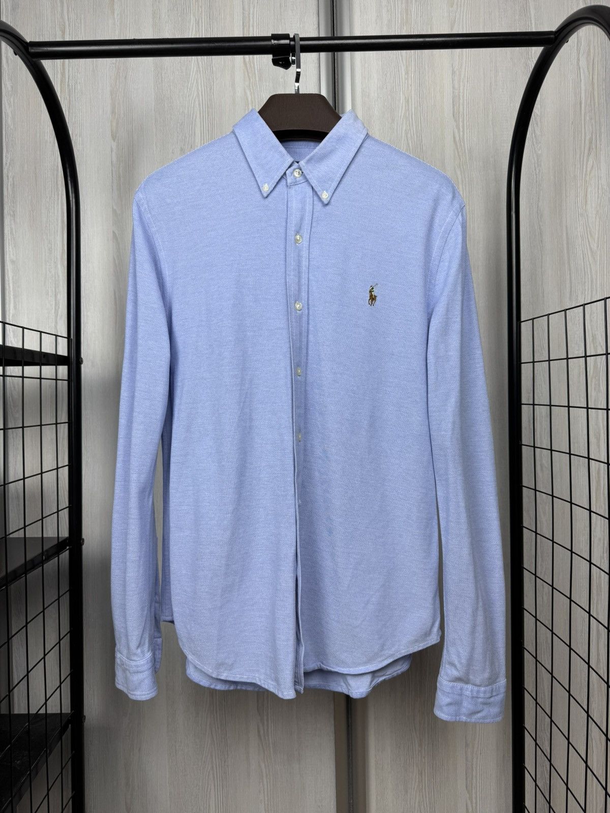 Polo Ralph Lauren Polo Ralph Lauren knit oxford blue long sleeve shirt Size US L / EU 52-54 / 3 - 1 Thumbnail