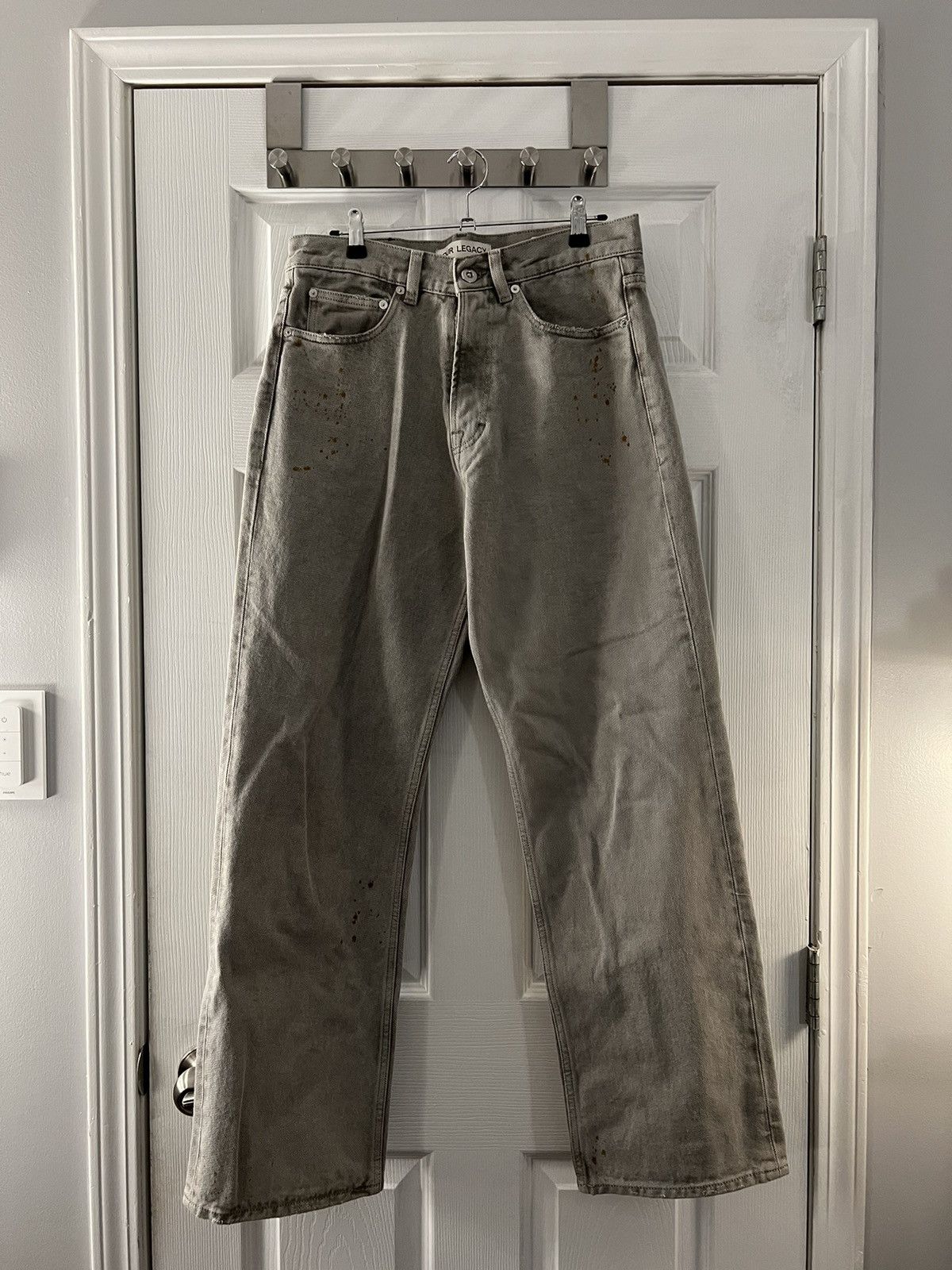 image of Levis 501 Washed Black/grey Denim, Men's (Size 30)