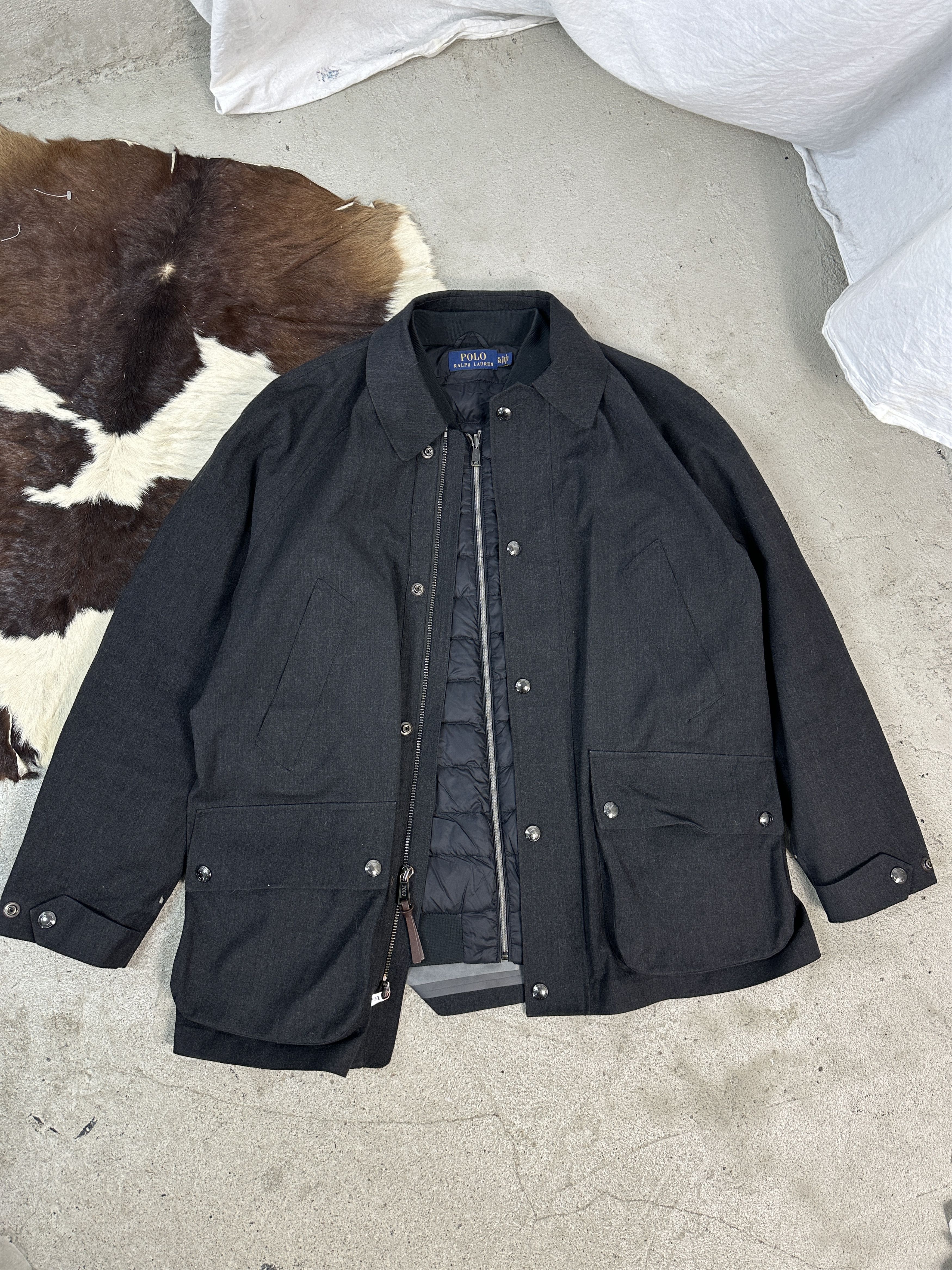 Polo Ralph Lauren × Vintage Vintage Casual Y2K Polo Ralph Lauren Raincoat + Down Jacket Size US L / EU 52-54 / 3 - 1 Thumbnail