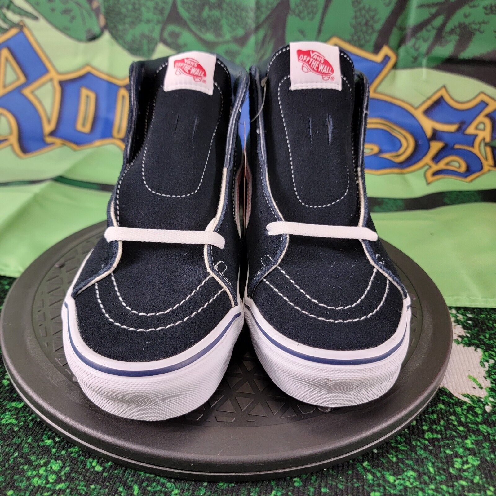 Vans Vans Sk8-Hi Sneakers (Navy) Men's Skateboard High-Top Sz 7M Size US 7 / EU 40 - 4 Thumbnail