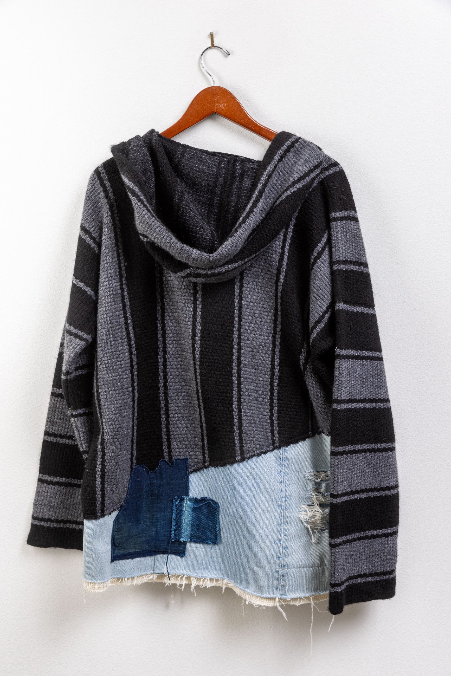 Alanui × Greg Lauren Greg Lauen x Alanui denim cashmere 50/50 hoodie Size US L / EU 52-54 / 3 - 3 Thumbnail