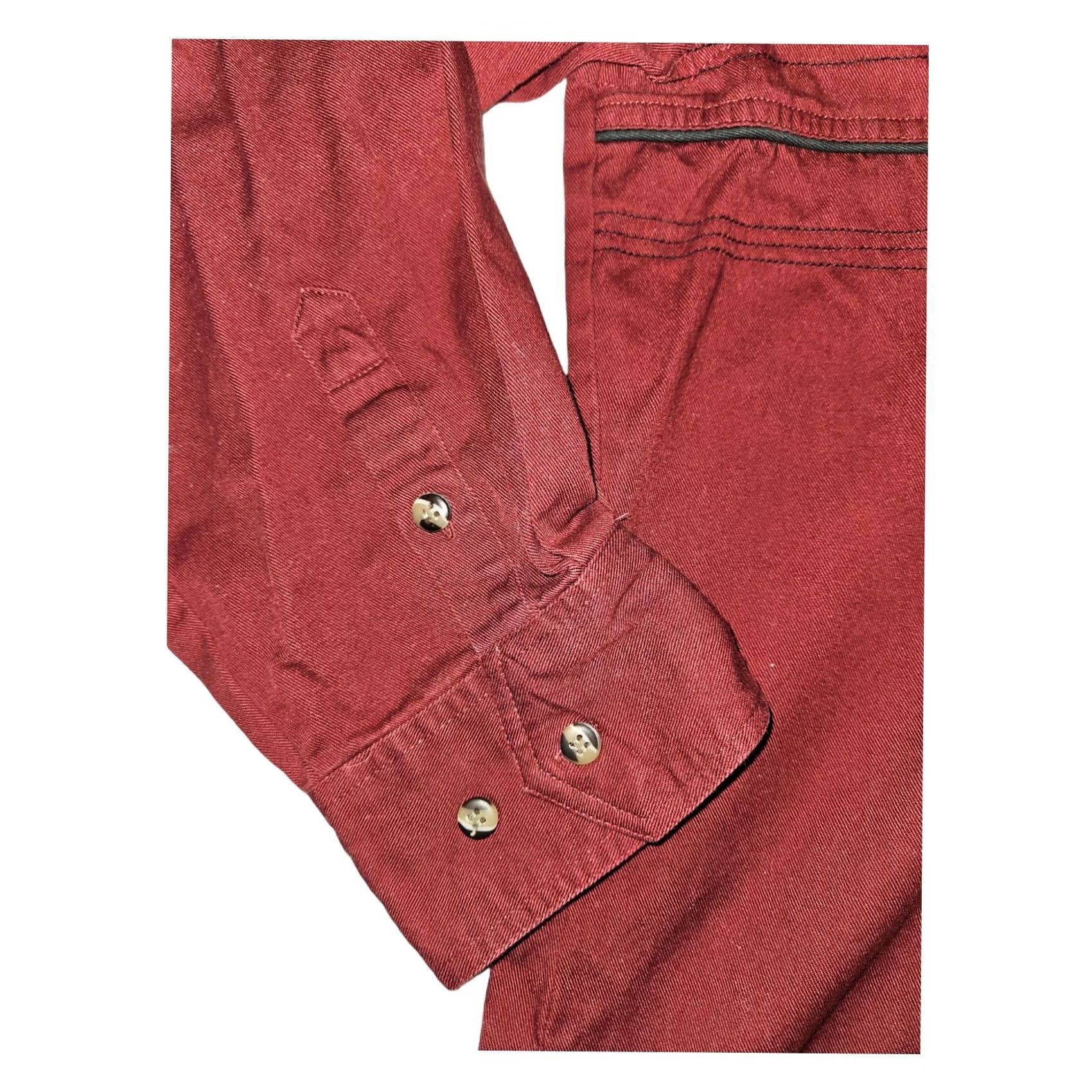 Express VINTAGE Express Rider Shirt XL Red Western Cowboy Button Down Long Sleeve Men's Size US XL / EU 56 / 4 - 5 Thumbnail