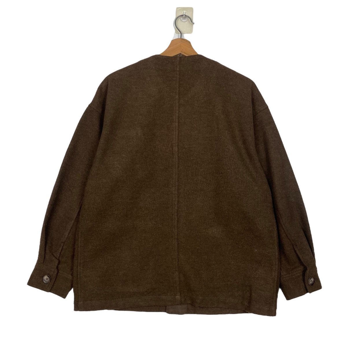 Japanese Brand Cube sugar colarless workwear button jacket Size US M / EU 48-50 / 2 - 7 Thumbnail