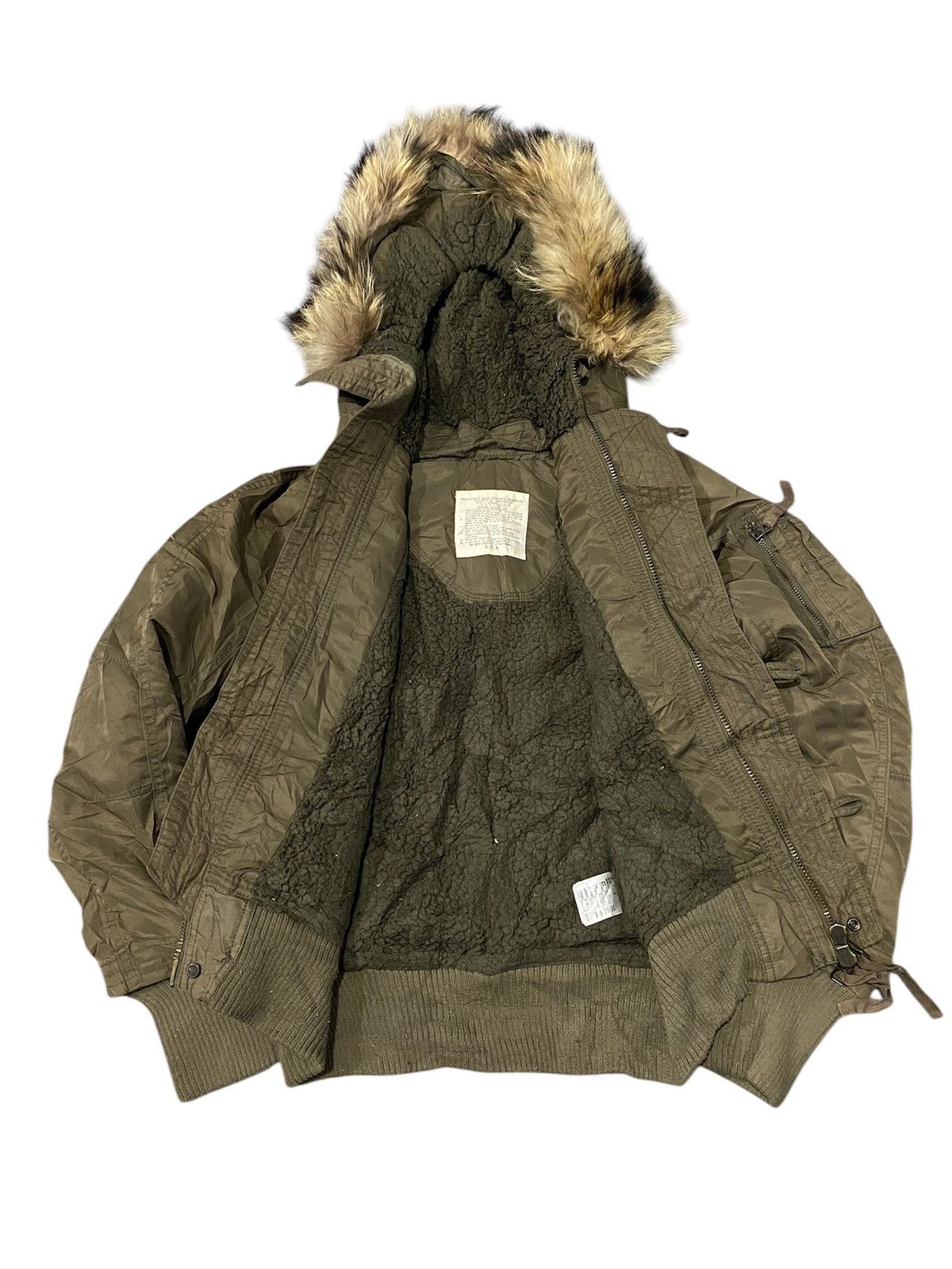 If Six Was Nine × Japanese Brand × Le Grande Bleu (L.G.B.) 00's Archive GOA N-2B Fur Jacket Size M / US 6-8 / IT 42-44 - 5 Thumbnail
