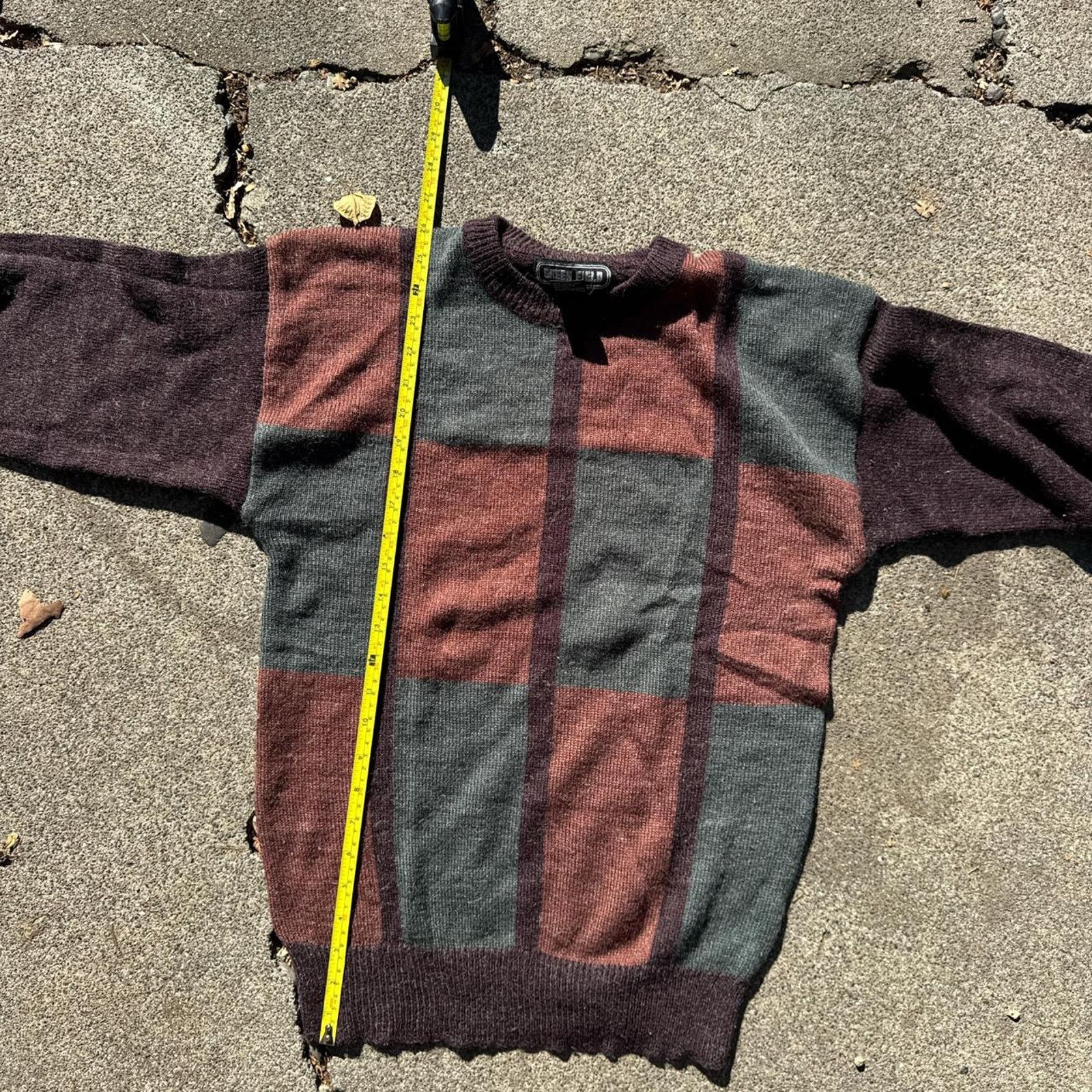 Vintage Vintage Greenfield Earth Tone Brown Knit Sweater Size Medium Size US M / EU 48-50 / 2 - 6 Thumbnail