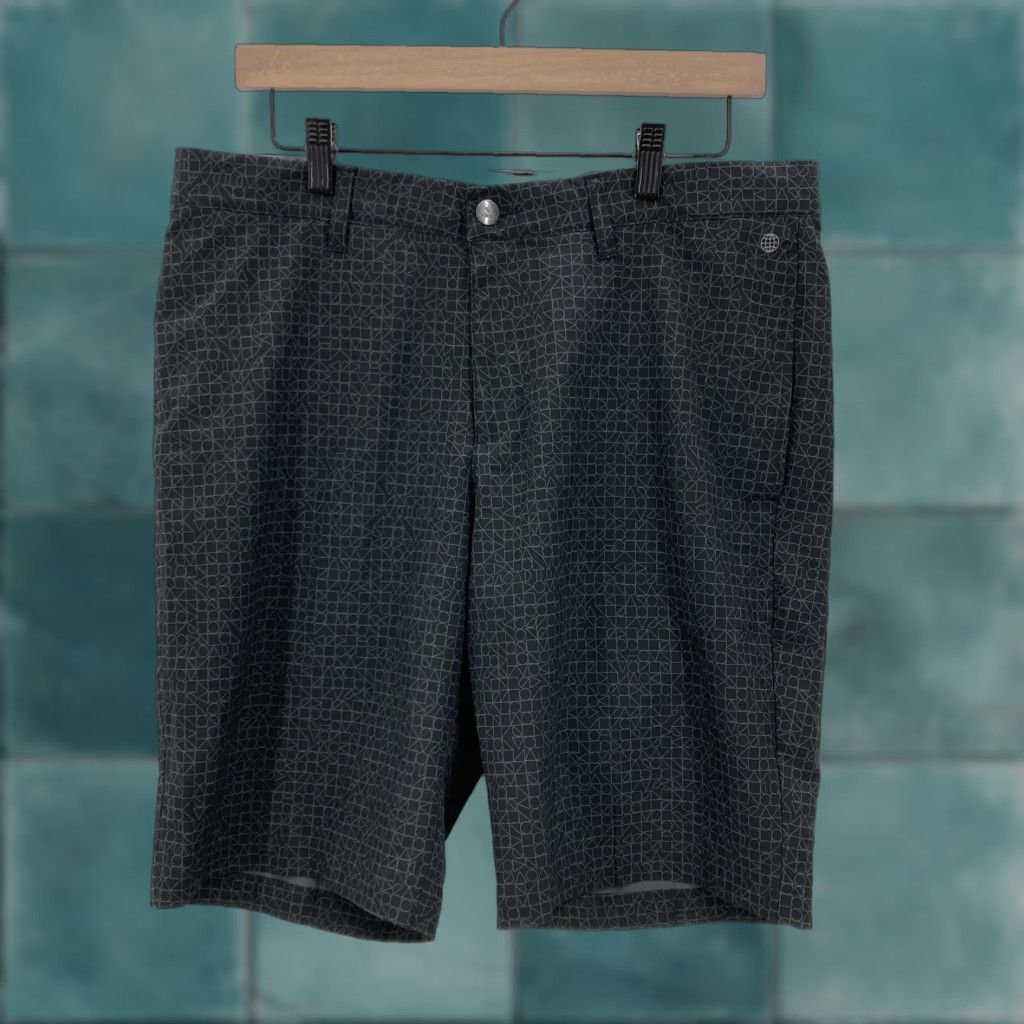 Adidas Adidas Ultimate 365 Golf Shorts Mens 32 Gray Geometric Print Performance Stretch Short Size US 32 / EU 48 - 1 Thumbnail