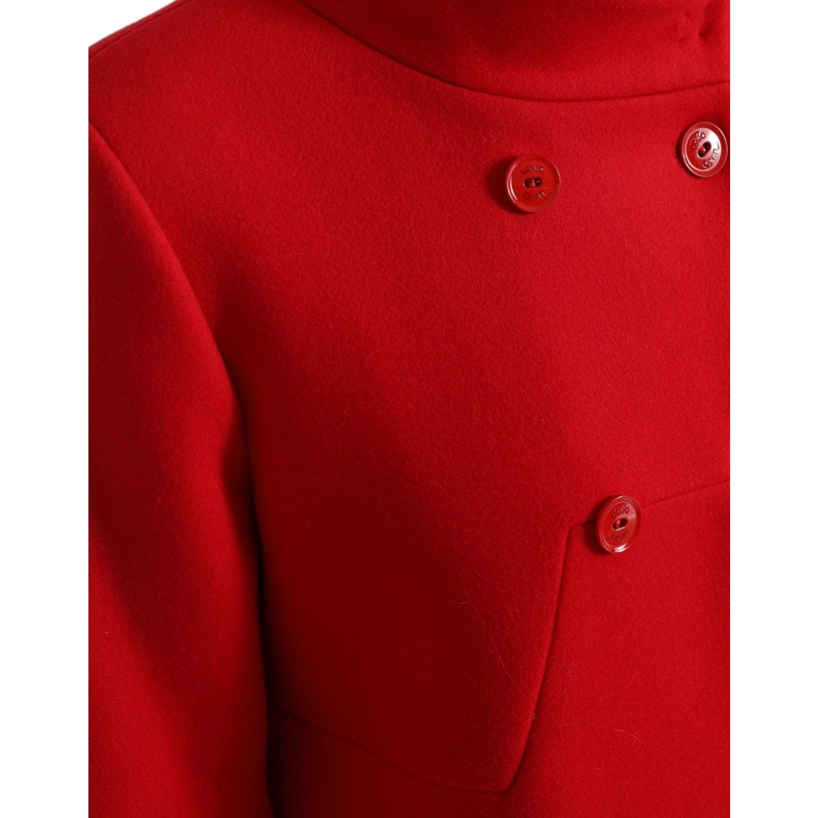 Liu Jo Liu Jo Red Wool Long Sleeves Trench Coat Jacket IT 48 NEW Size XL / US 12-14 / IT 48-50 - 3 Thumbnail