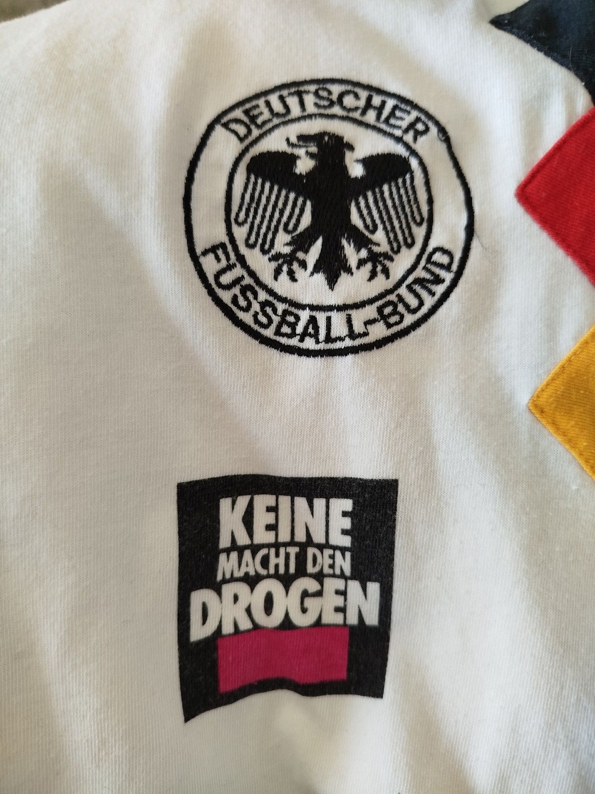 Adidas Germany 1992/1994 player issued Mercedes shirt Size US L / EU 52-54 / 3 - 3 Thumbnail