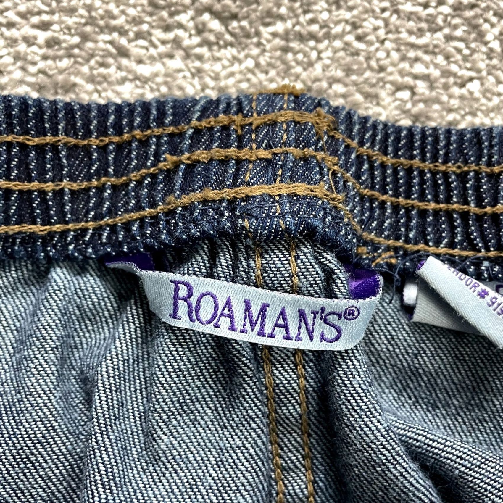 Vintage Roman Originals Jeans Pants Womens Plus 16W Blue Classic Fit Straight 30x28 Denim 100% Cotton Holiday? No, keep concise. Size 30" / US 8 / IT 44 - 7 Thumbnail