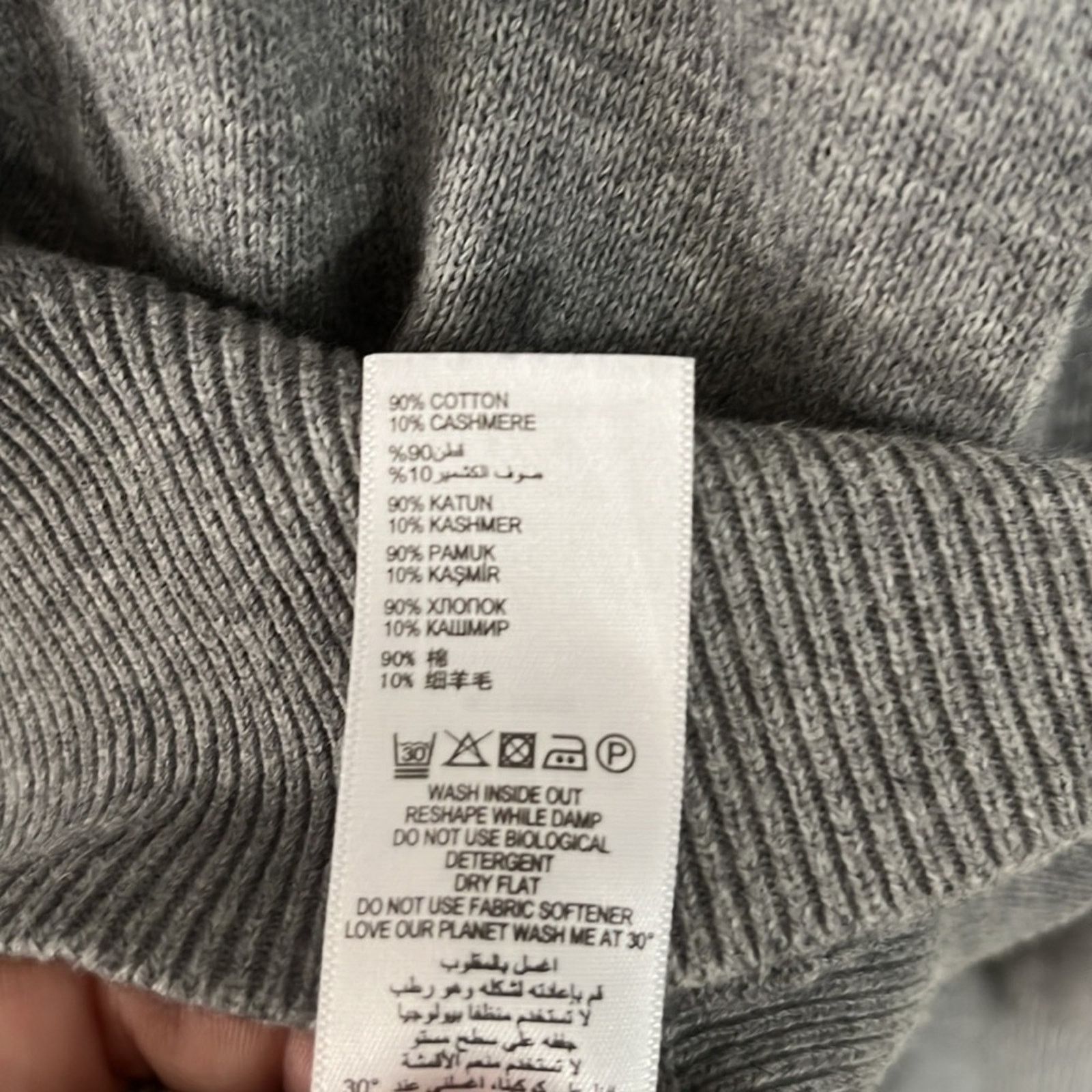 Jasper Conran Jasper Conrad Grey V-neck sweater XXL Size US XXL / EU 58 / 5 - 5 Thumbnail