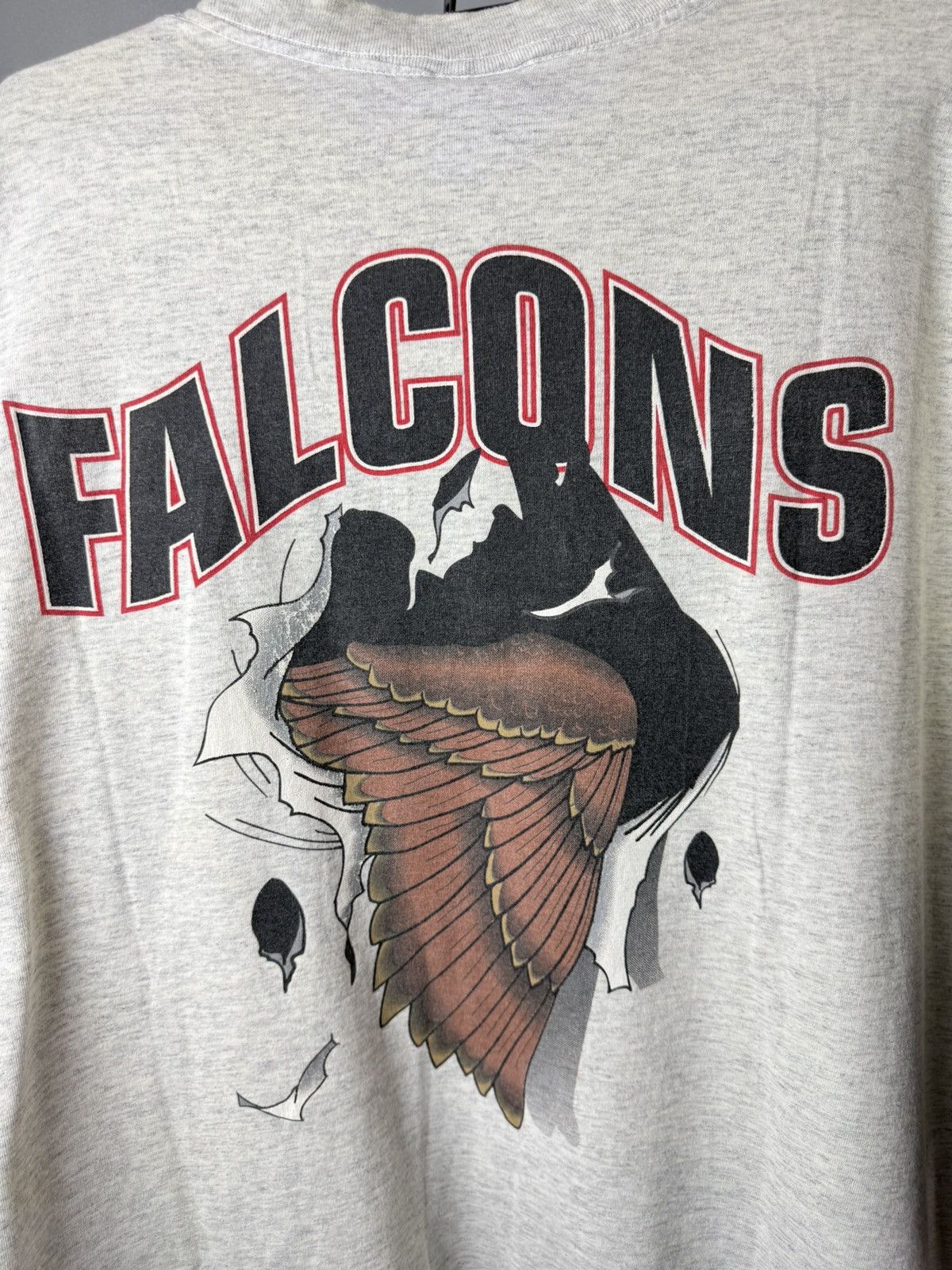 Vintage Rare 1993 NFL Atlanta Falcons Nutmeg T Shirt Size US XL / EU 56 / 4 - 12 Thumbnail
