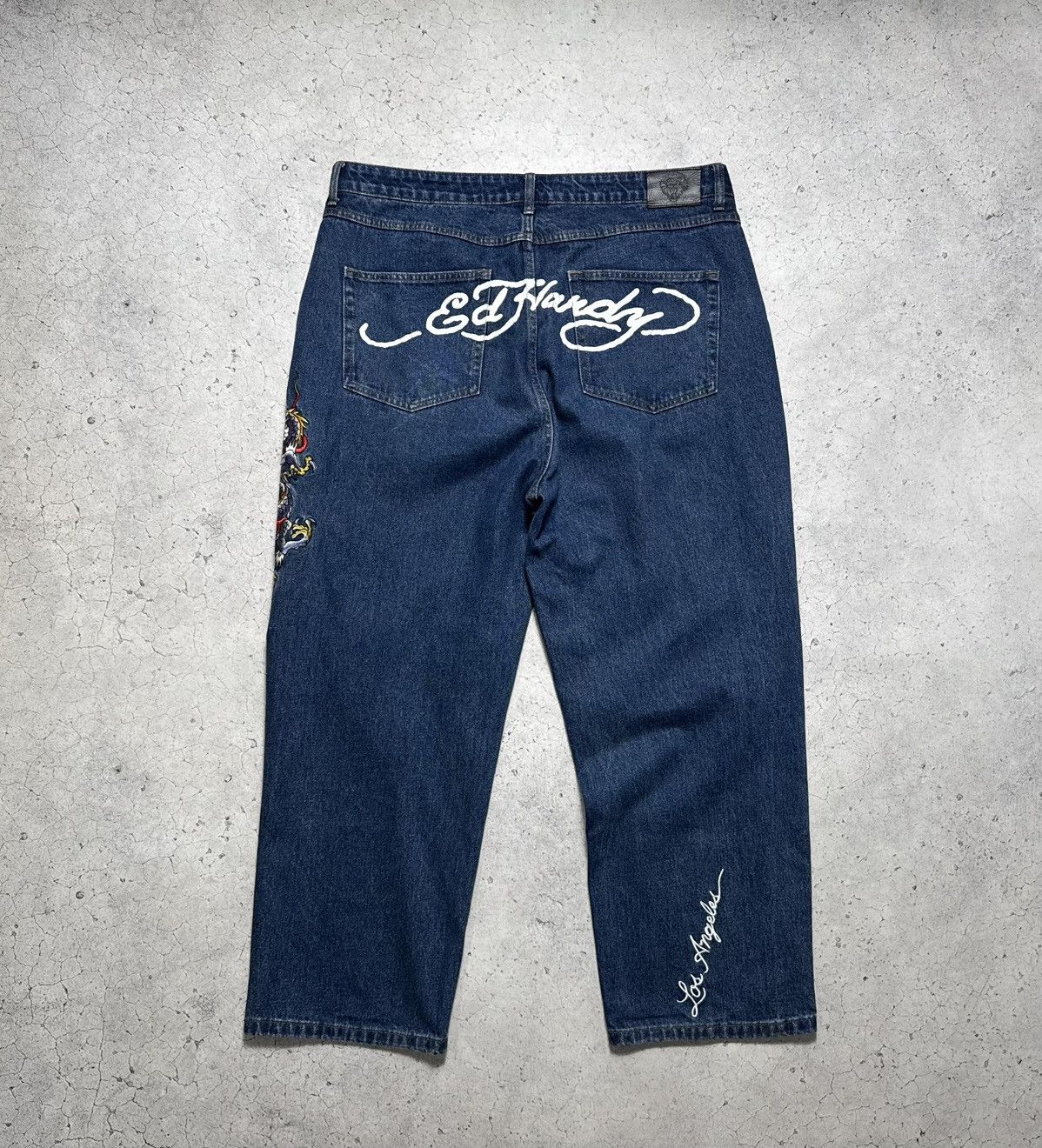Ed Hardy Ed Hardy Baggy Big Logo Denim Jeans Size XXL Hype Size US 38 / EU 54 - 1 Thumbnail