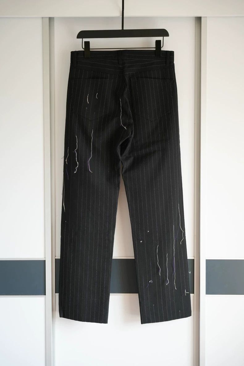 Yohji Yamamoto Yohji Yamamoto Yohji Yamamoto 03aw Striped Trousers Size US 40 / EU 56 - 2 Thumbnail