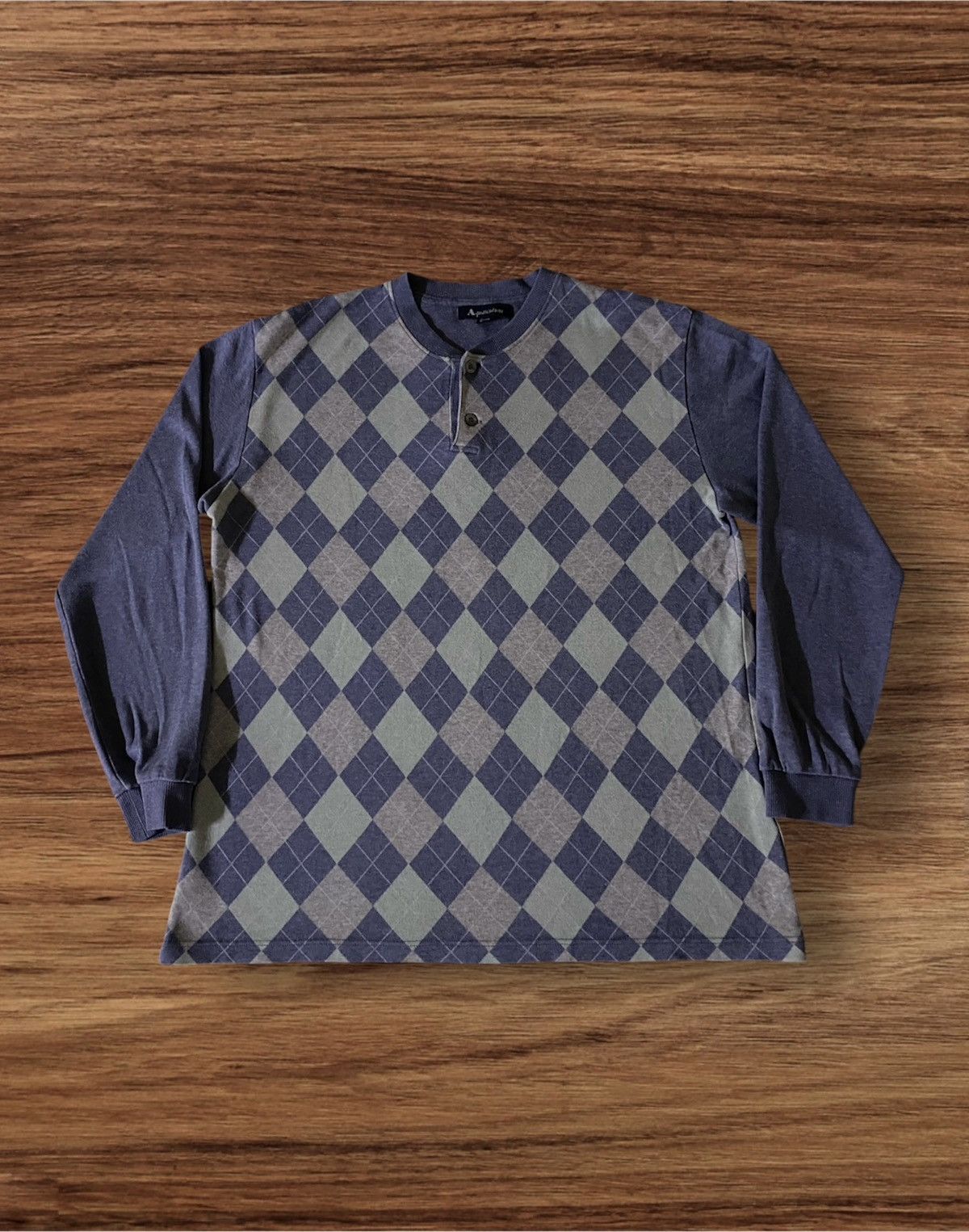 Aquascutum × Japanese Brand × Vintage Vintage Aquascutum Long Sleeve T-Shirt Size US L / EU 52-54 / 3 - 1 Thumbnail