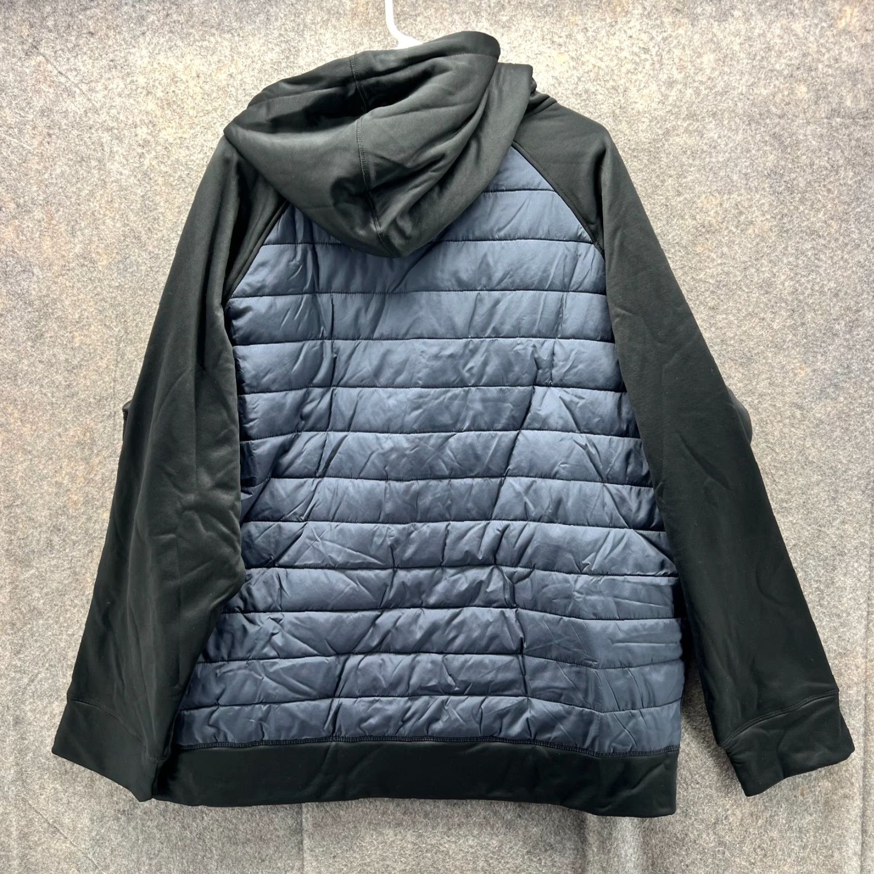 Reebok VINTAGE Reebok Jacket Mens 2XL Black Full Zip Hoodie Knit Quilted Fill Windbreaker Size US XXL / EU 58 / 5 - 2 Thumbnail