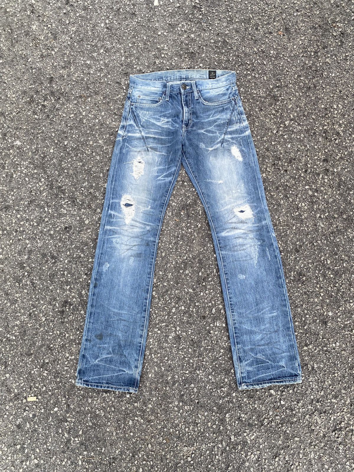 Japanese Brand Japanese Brand Semantics Design Distressed Denim Size US 29 - 1 Thumbnail