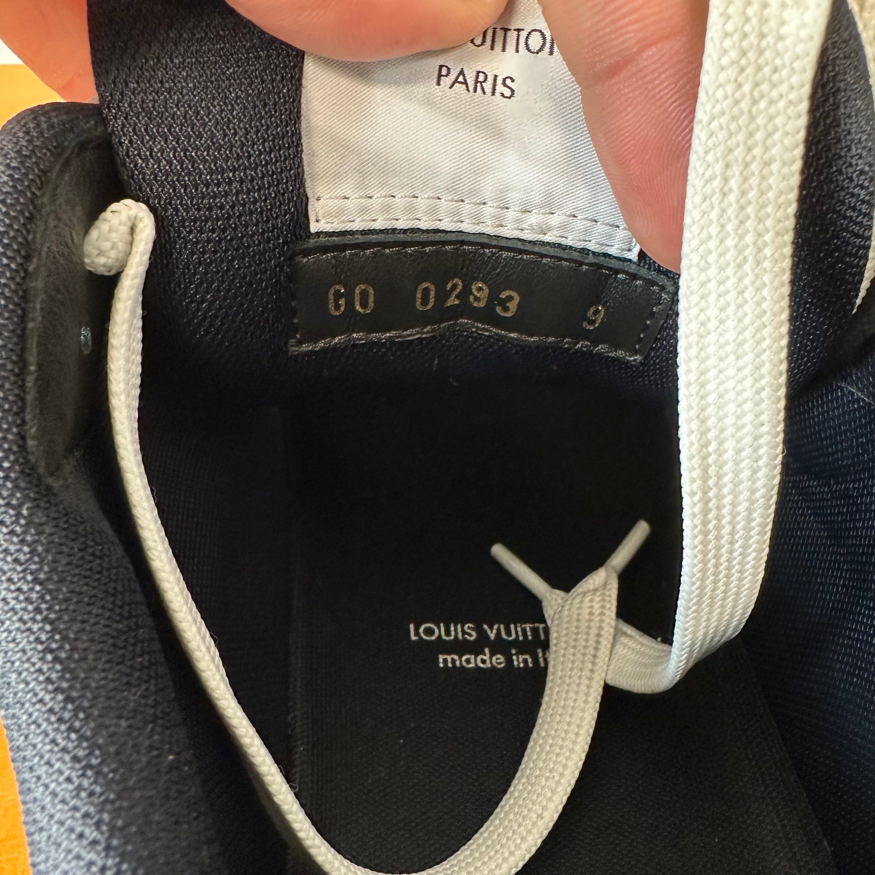 Louis Vuitton Louis Vuitton Black White Strap Trainer Sz 10.5 (9LV) Size US 10.5 / EU 43-44 - 7 Thumbnail