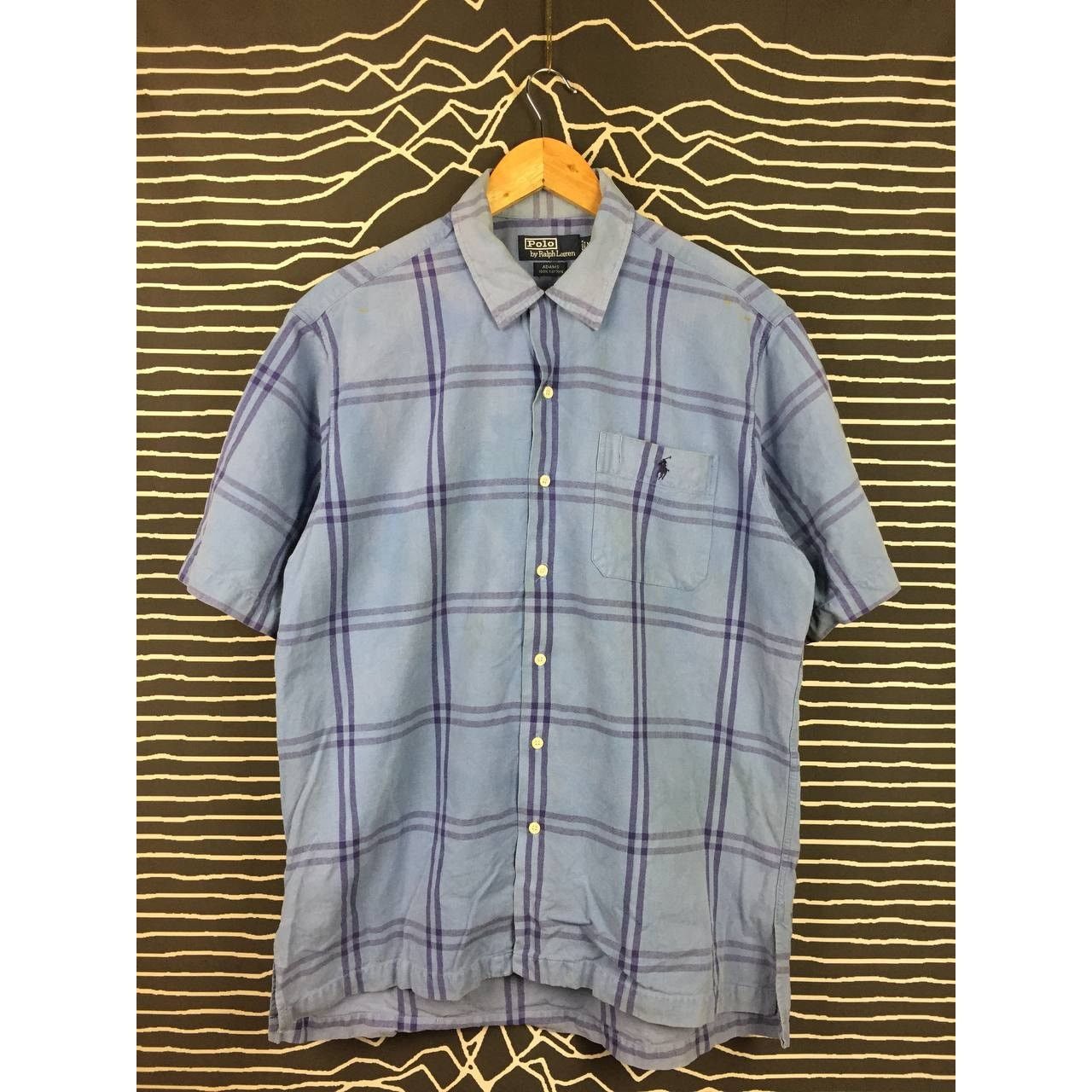 Polo Ralph Lauren × Vintage Vtg Polo Ralph Lauren Adams Short Sleeve Plaid Shirt Size US M / EU 48-50 / 2 - 1 Thumbnail