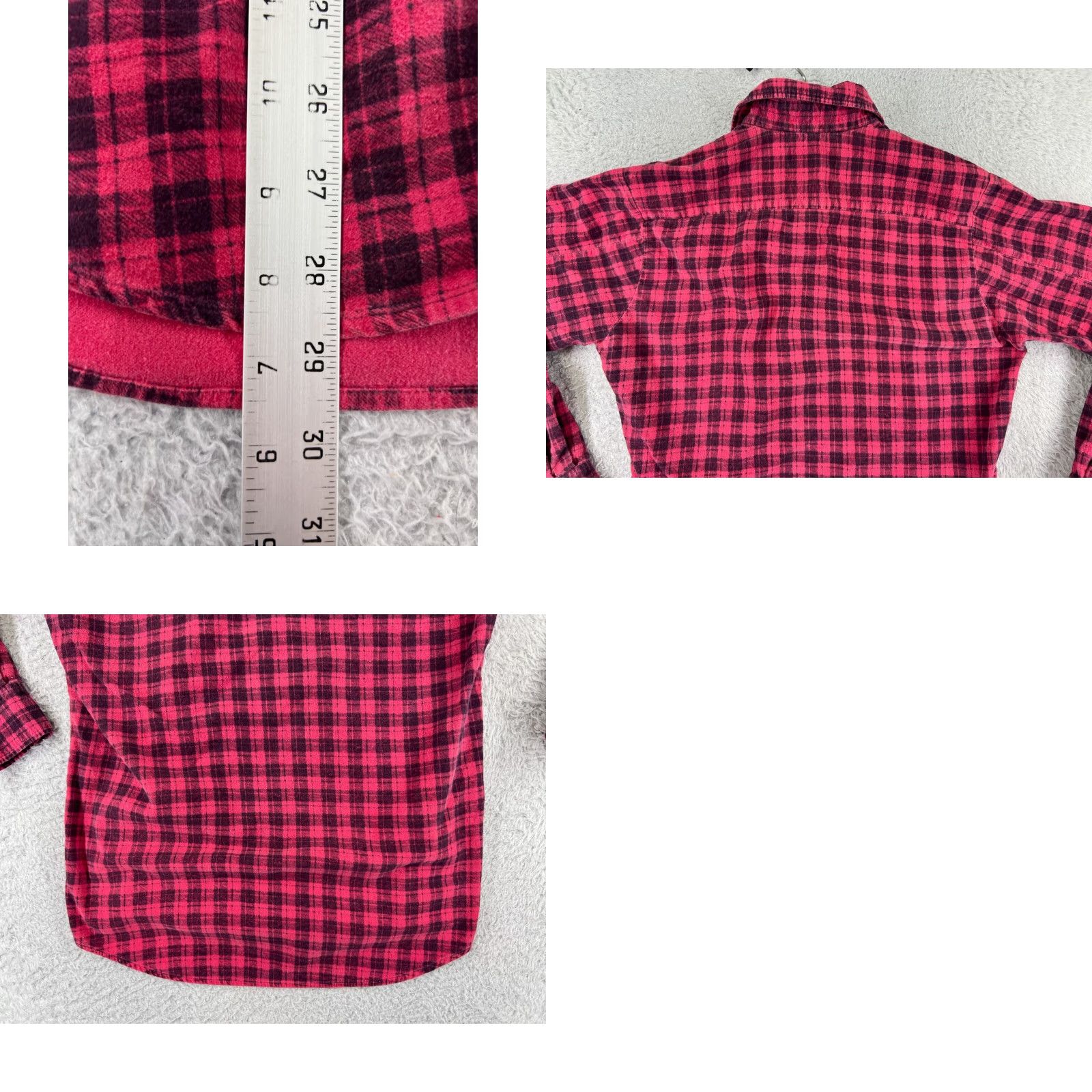 Vintage VINTAGE Eagles Ridge Shirt Men M Pink Plaid 100% Cotton Flannel Pockets Button-Up Decade: 90s Theme: Camping, Outdoor, American Mens Size US M / EU 48-50 / 2 - 9 Thumbnail