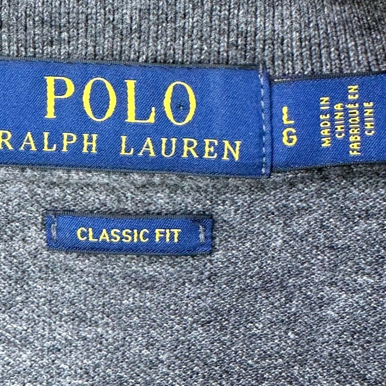 Polo Ralph Lauren Polo Ralph Lauren Polo Shirt Mens Large Gray Rugby Short Sleeve Classic Fit Pony Outdoor Size US L / EU 52-54 / 3 - 3 Thumbnail