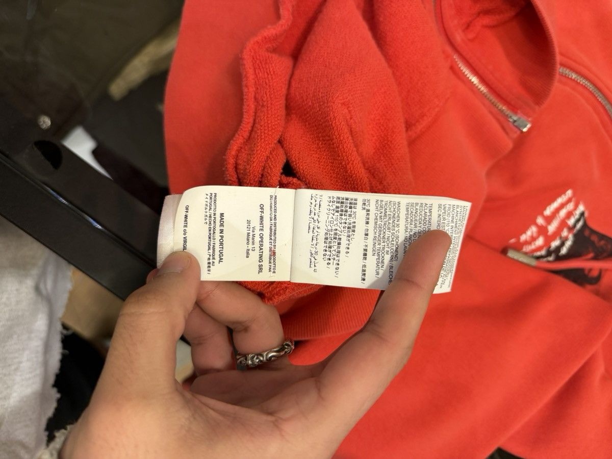 Off-White Off White Monalisa Graphic Full Zip Hoodie Size US XL / EU 56 / 4 - 4 Thumbnail