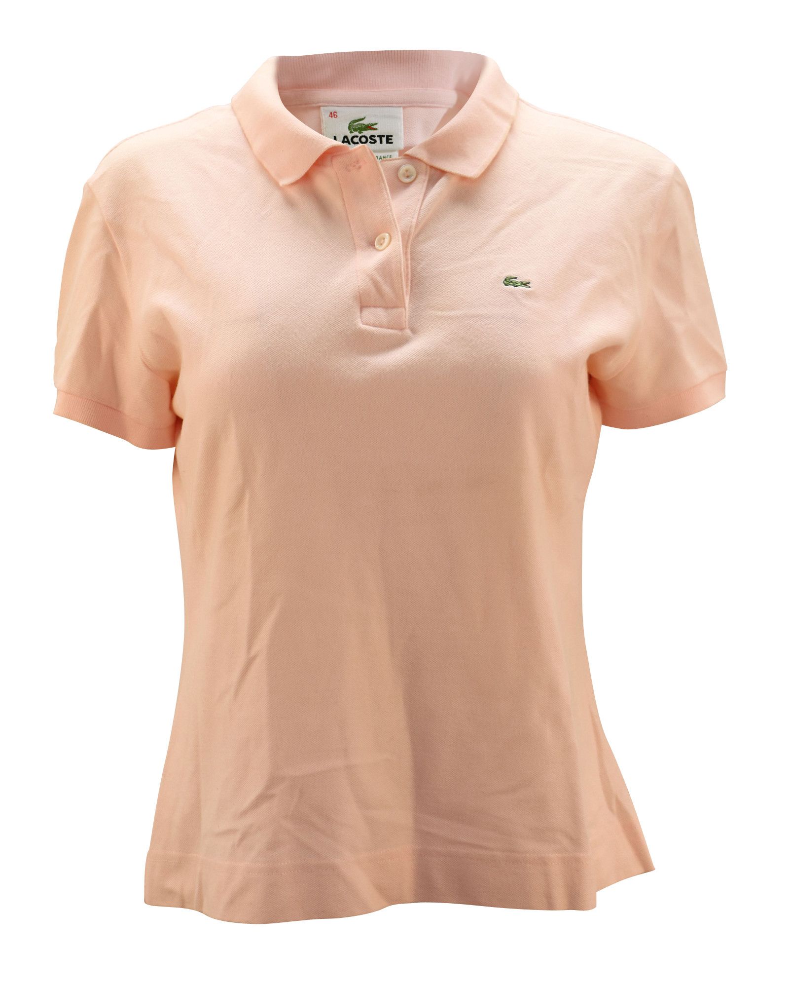 Lacoste Lacoste Short Sleeve Polo Shirt in Pink Cotton Size S / US 4 / IT 40 - 1 Thumbnail