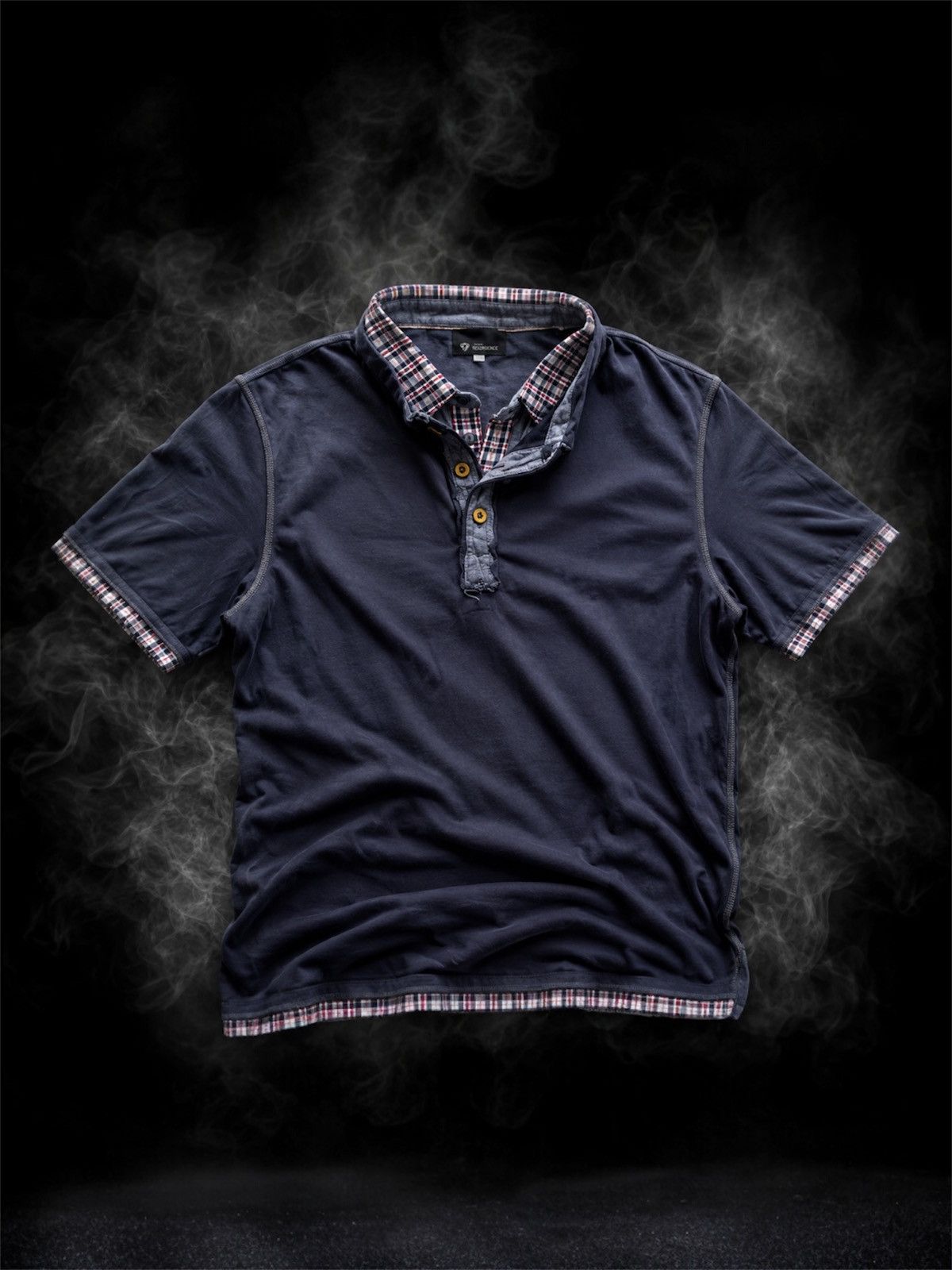 Takeo Kikuchi Tkmixpice Crazy Double Layer Distressed Polo Tshirt Size US L / EU 52-54 / 3 - 1 Thumbnail