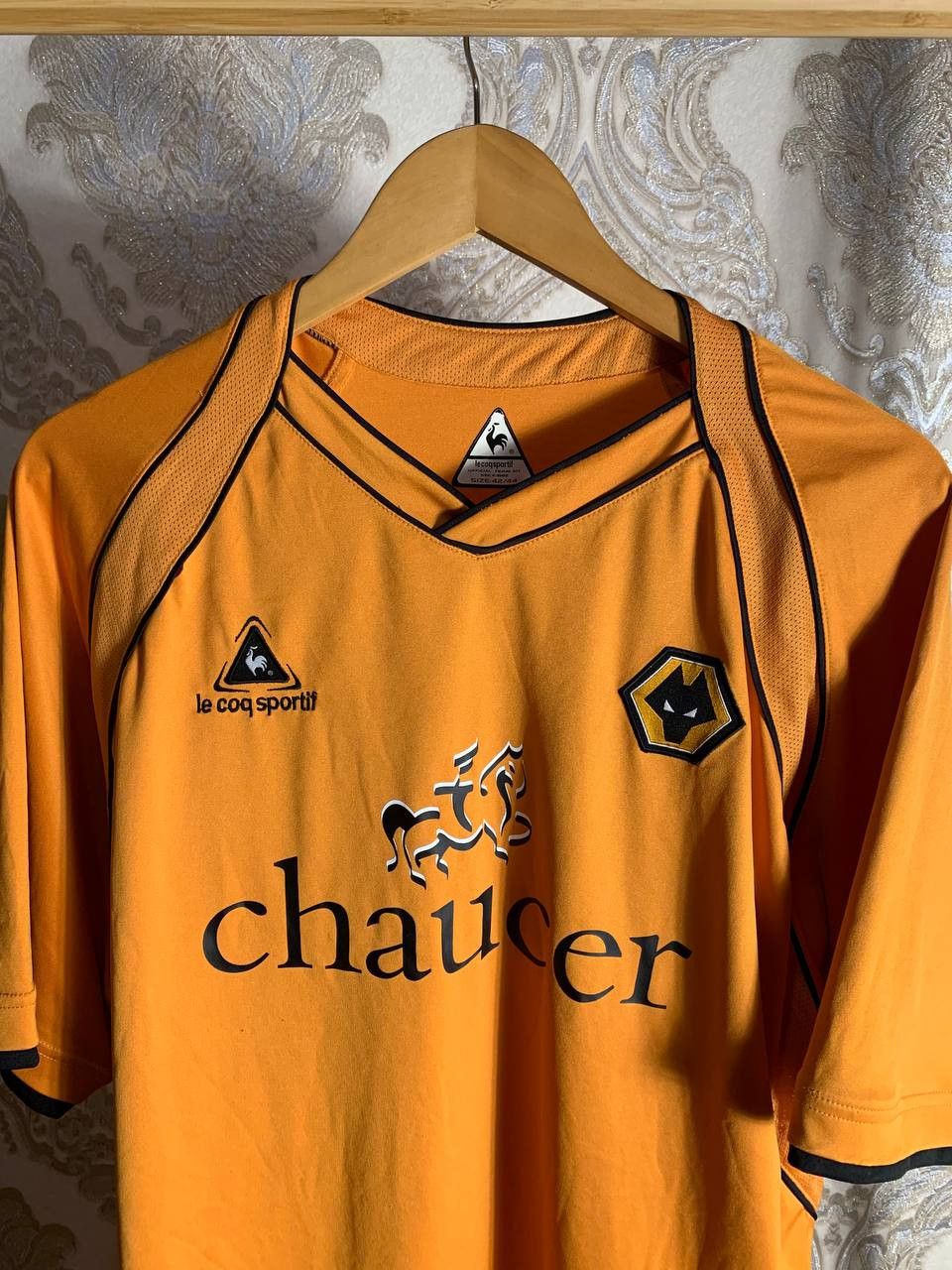 Le Coq Sportif Vintage Le Coq Sportif Wolverhampton England Soccer Jersey Size US M / EU 48-50 / 2 - 2 Thumbnail