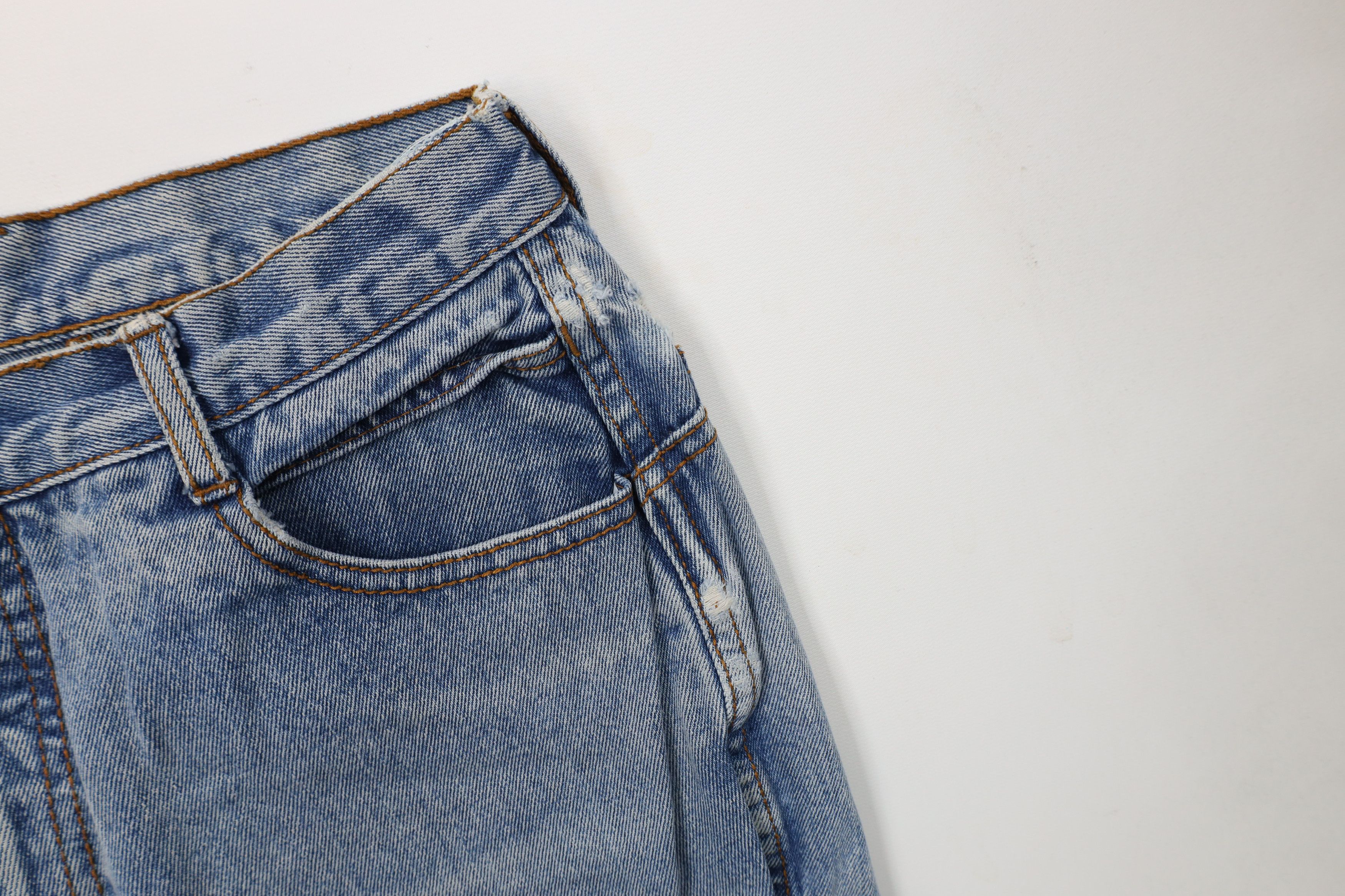 Vintage Vintage 90s Streetwear Layered Relaxed Tapered Leg Jeans Size 28" / US 6 / IT 42 - 6 Thumbnail