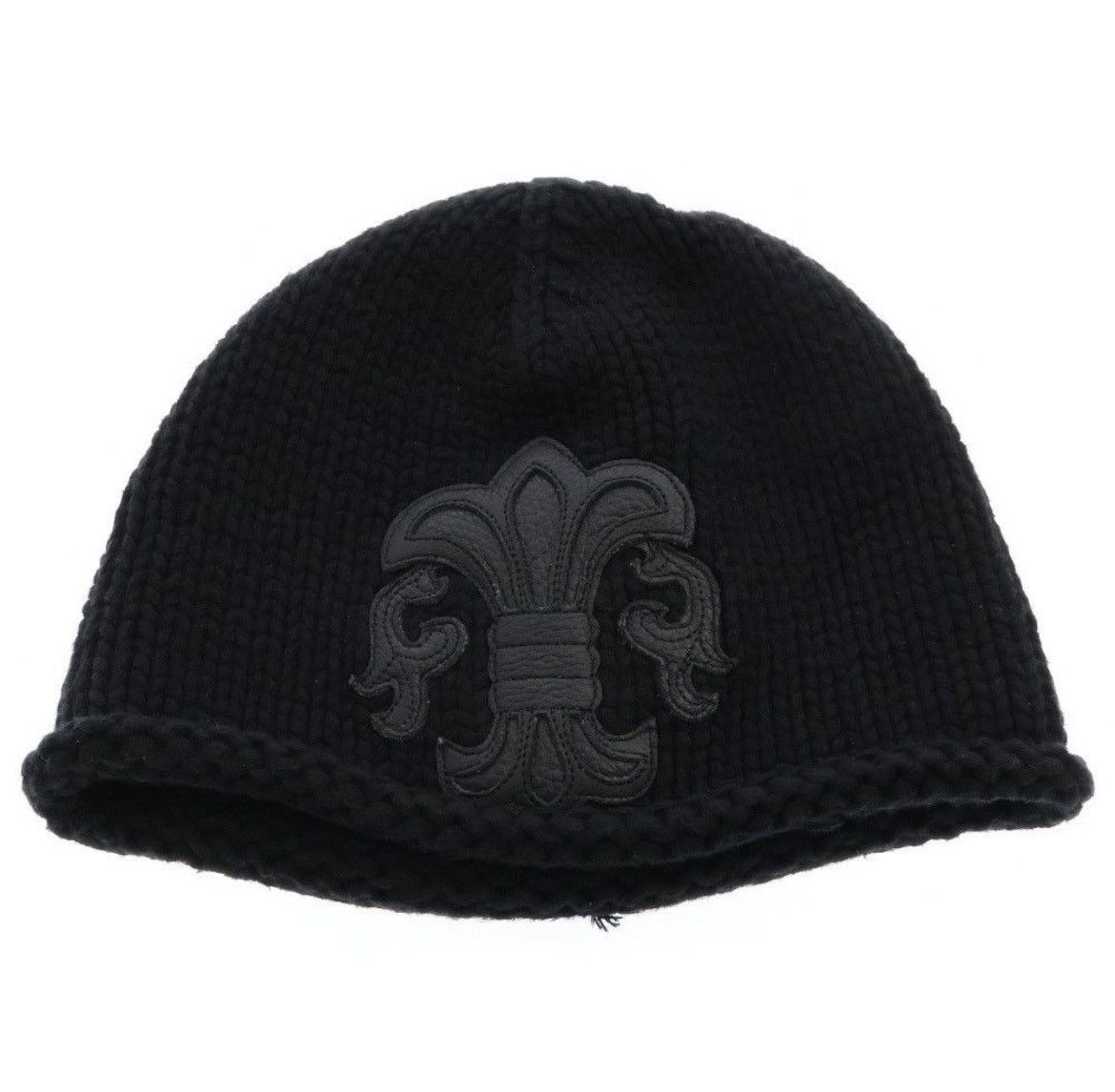 Chrome Hearts Chrome Hearts Black/Silver Flare Beanie Size ONE SIZE - 1 Thumbnail