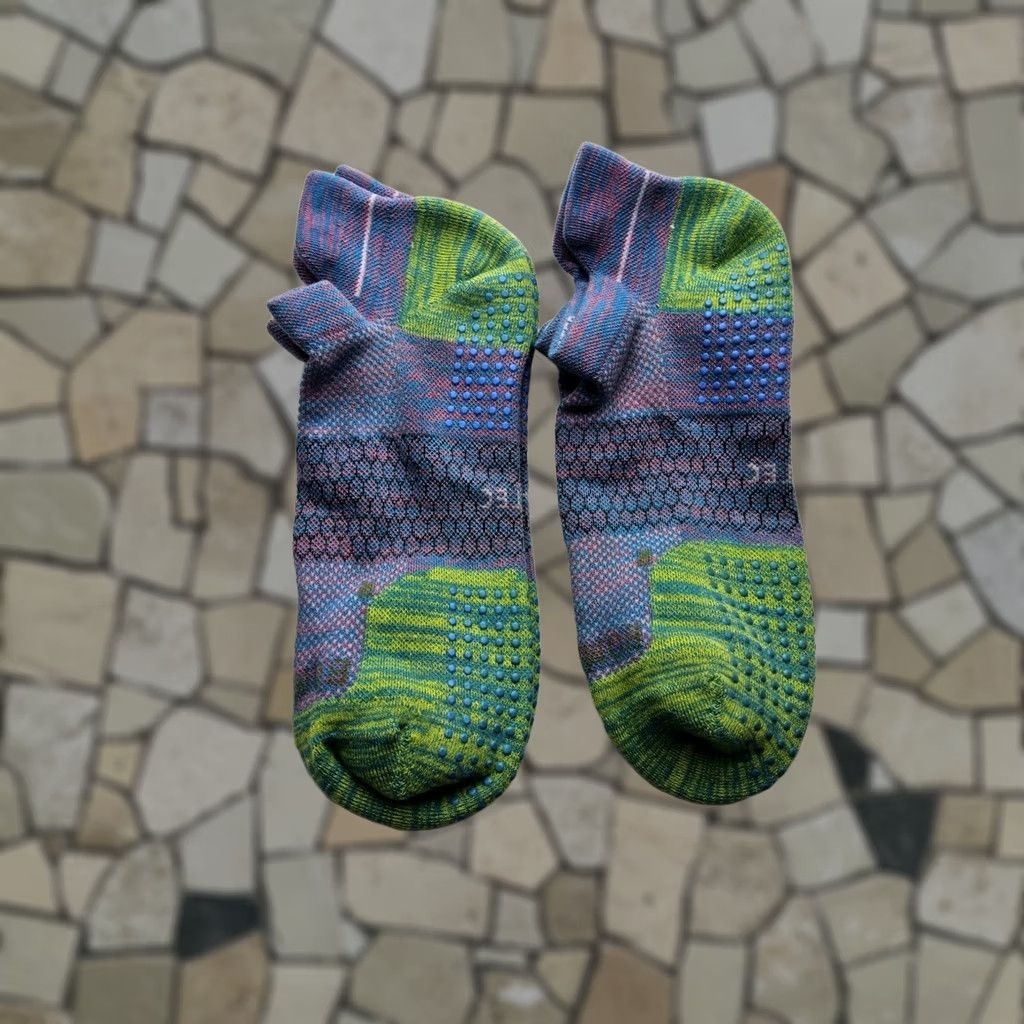 Vintage Bombas Hex Tec Grip Grippers Space Dye Ankle Socks Lot Of 2 Pairs Size L Size ONE SIZE - 1 Thumbnail