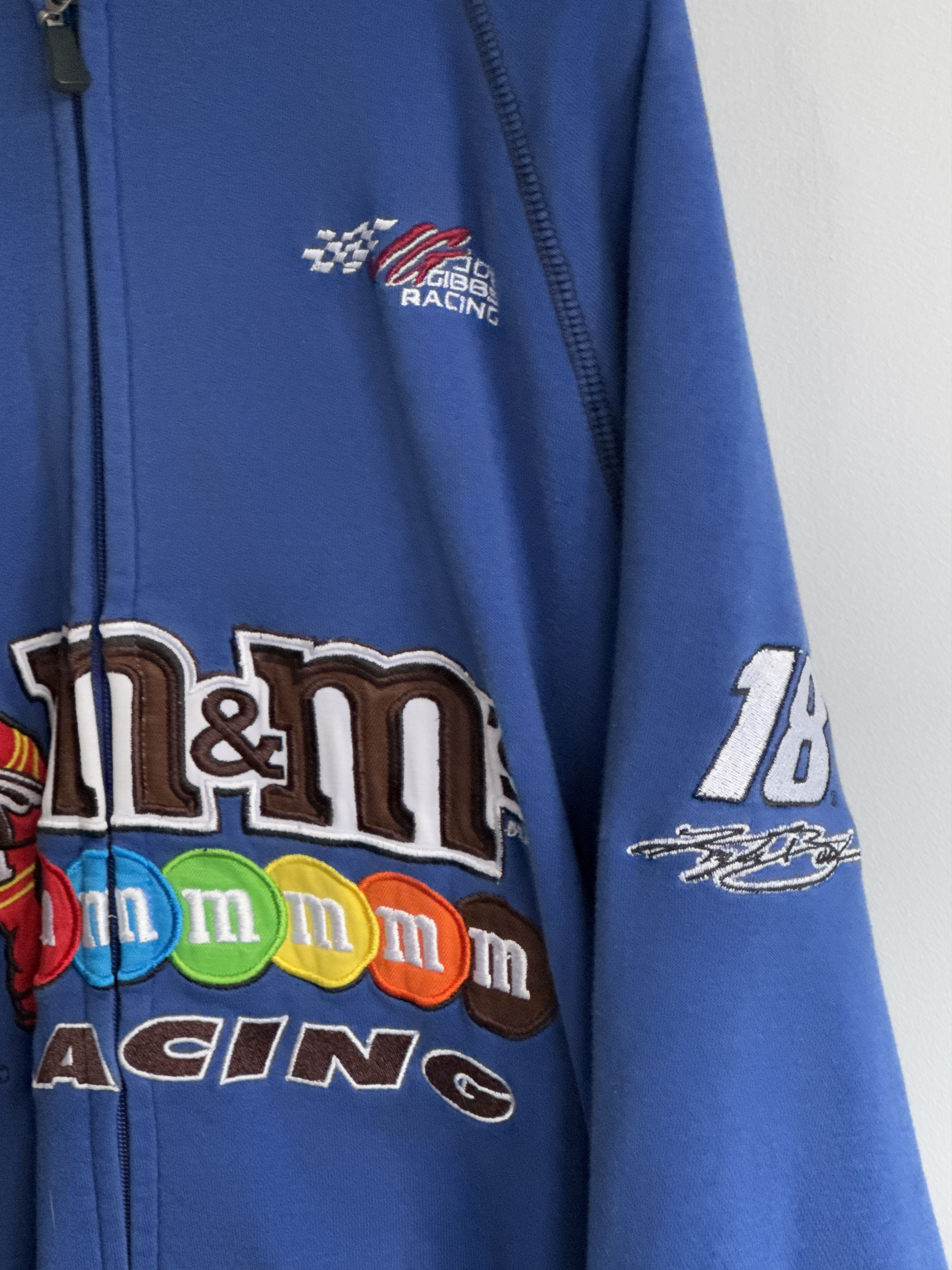 NASCAR M&M Candy NASCAR Blue zip-up hoodie Size US XL / EU 56 / 4 - 4 Thumbnail