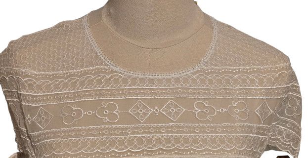 Jonathan Simkhai White Embroidered Cold Shoulder Mini Dress Size XXS / US 00 / IT 34 - 5 Thumbnail