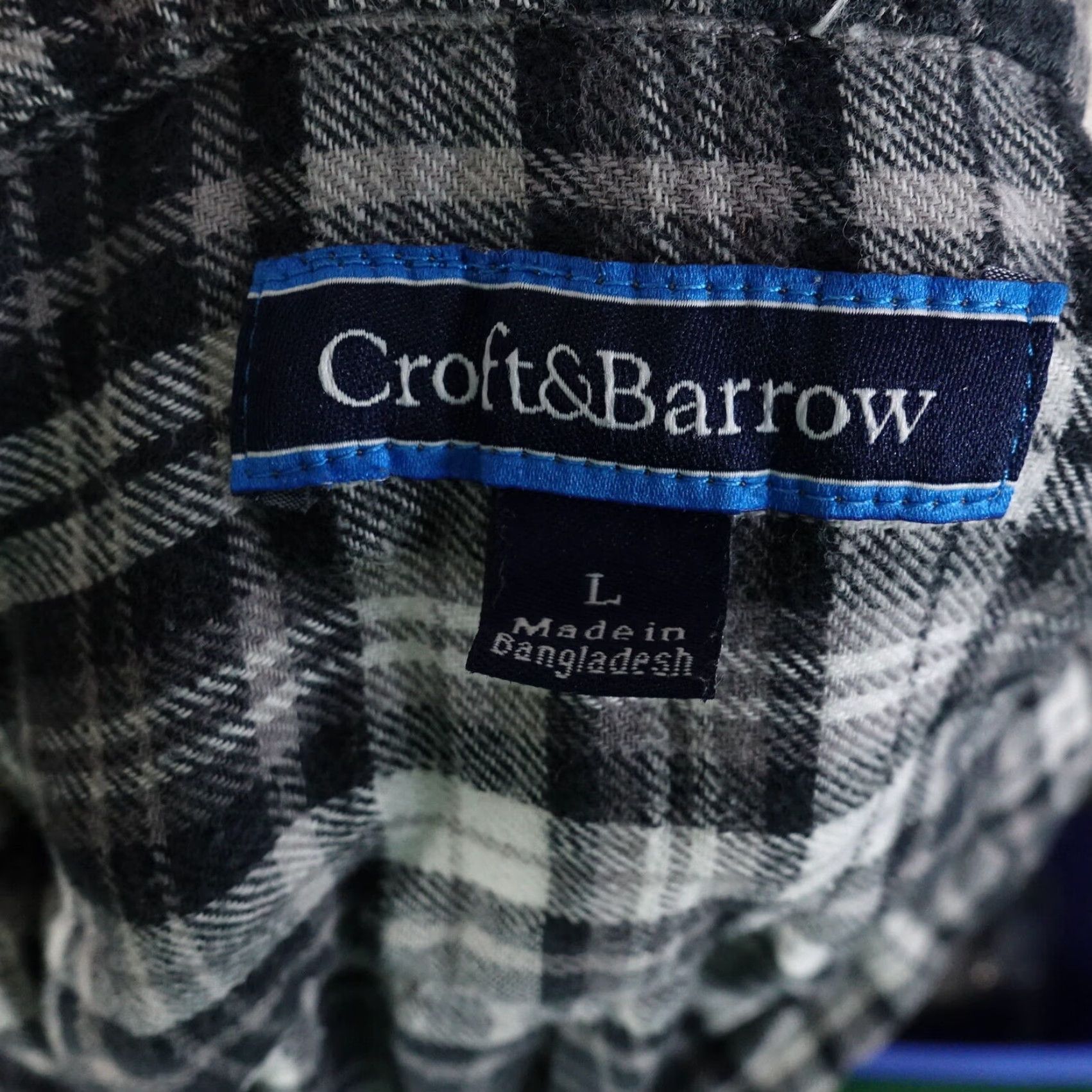 Croft & Barrow CROFT & BARROW PLAID FLANNEL BUTTON-UP SHIRT MENS SIZE L MULTICOLOR Size US L / EU 52-54 / 3 - 6 Thumbnail