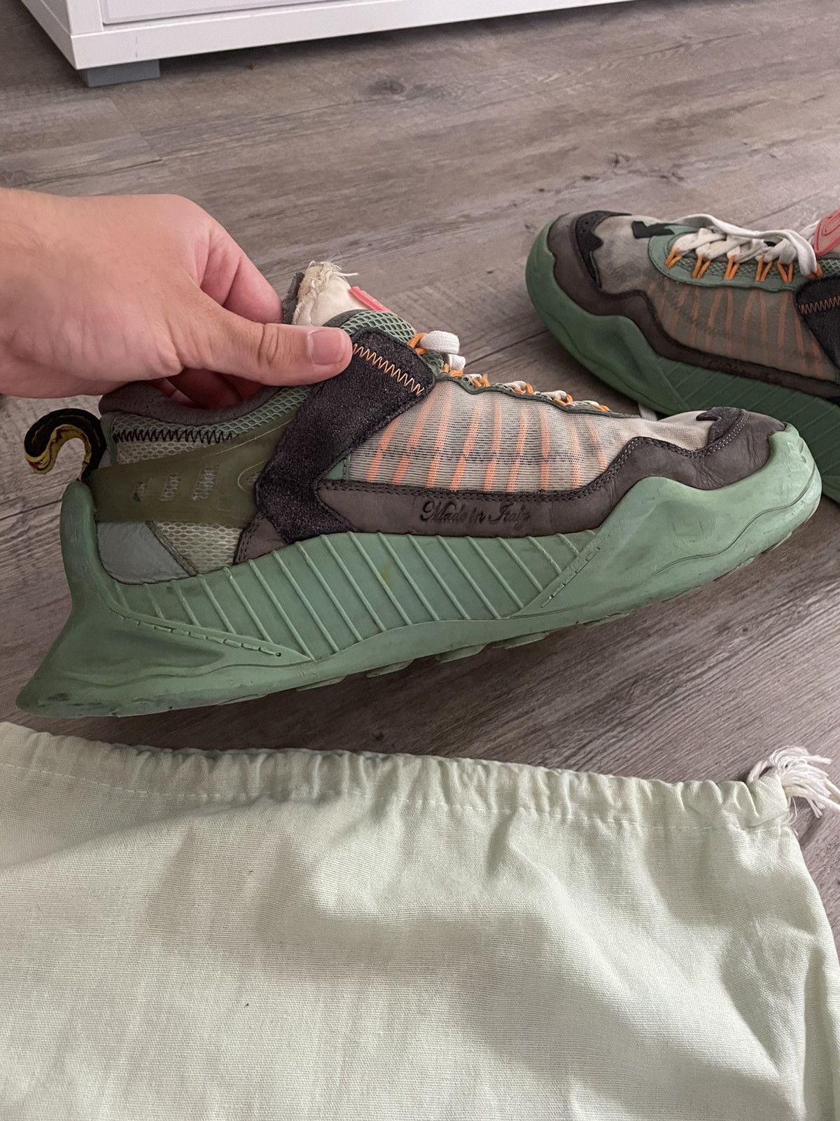 Off-White Off white odsy 1000 green Size US 9.5 / EU 42-43 - 3 Thumbnail