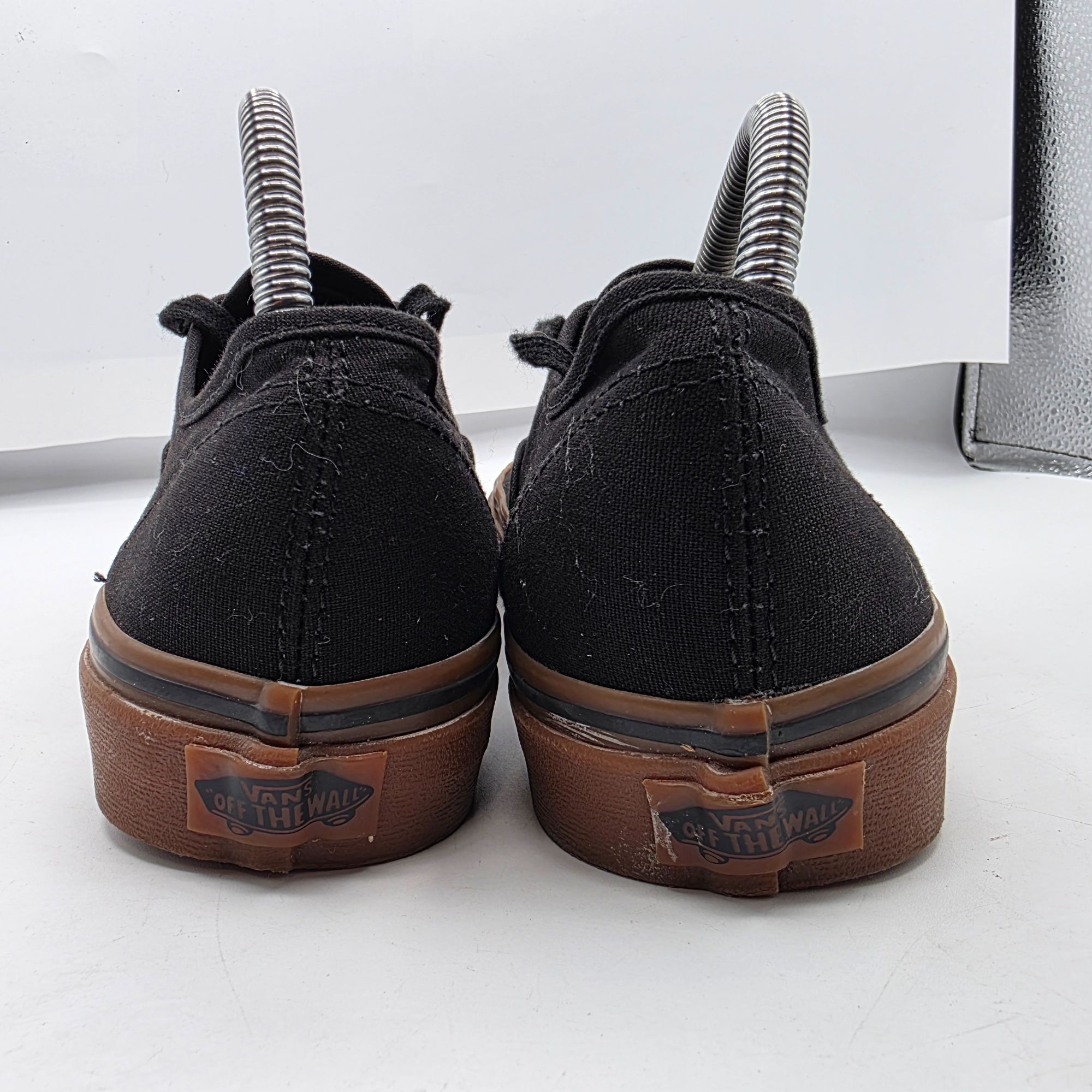 Vans Vans Authentic Black Gum Sole Womens Size 9.5 Black Gold Sho Size US 9.5 / IT 39.5 - 5 Thumbnail