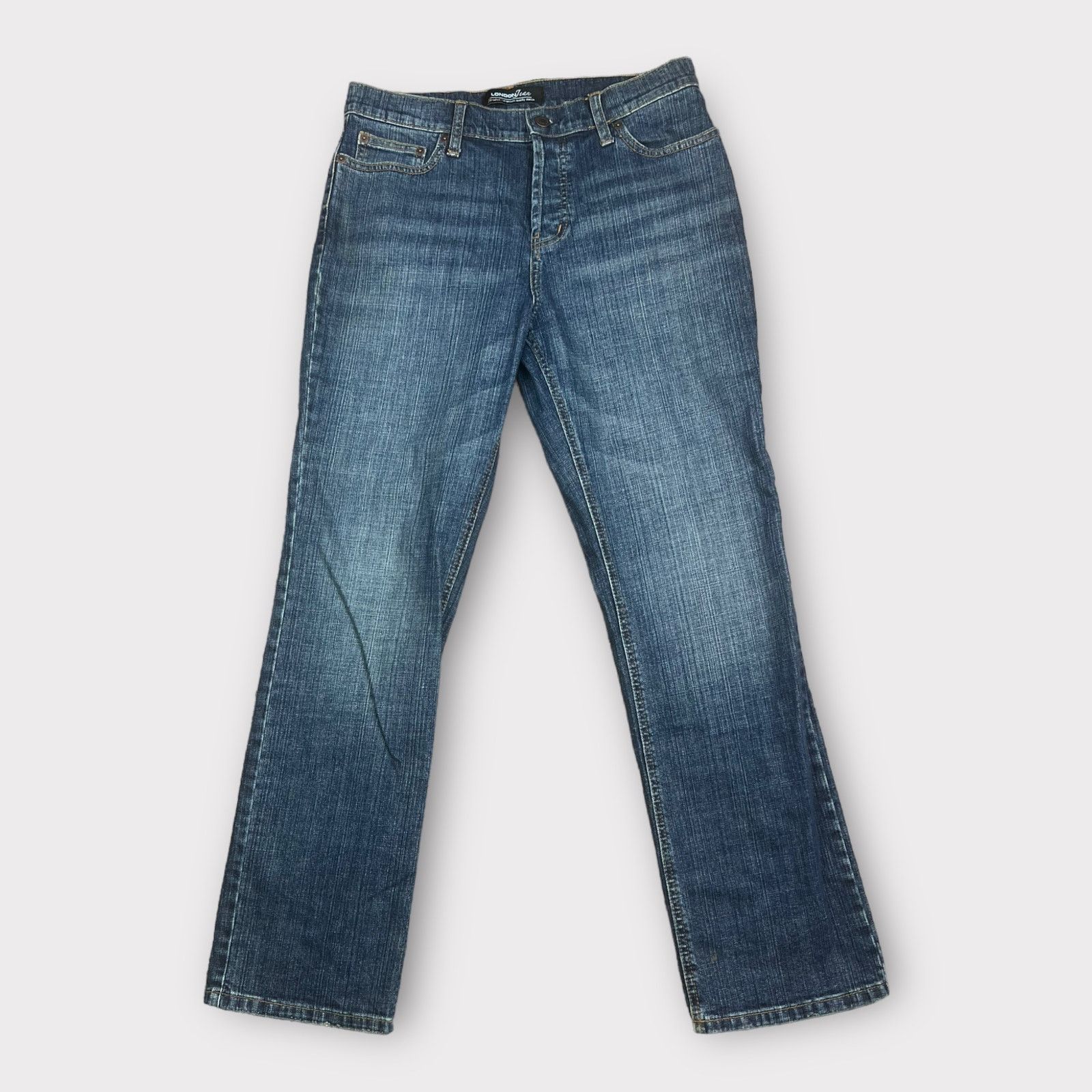 Vintage London Jeans | Vintage 90s Straight Mid Rise 5 Pockets | 8 Size 30" / US 8 / IT 44 - 8 Thumbnail